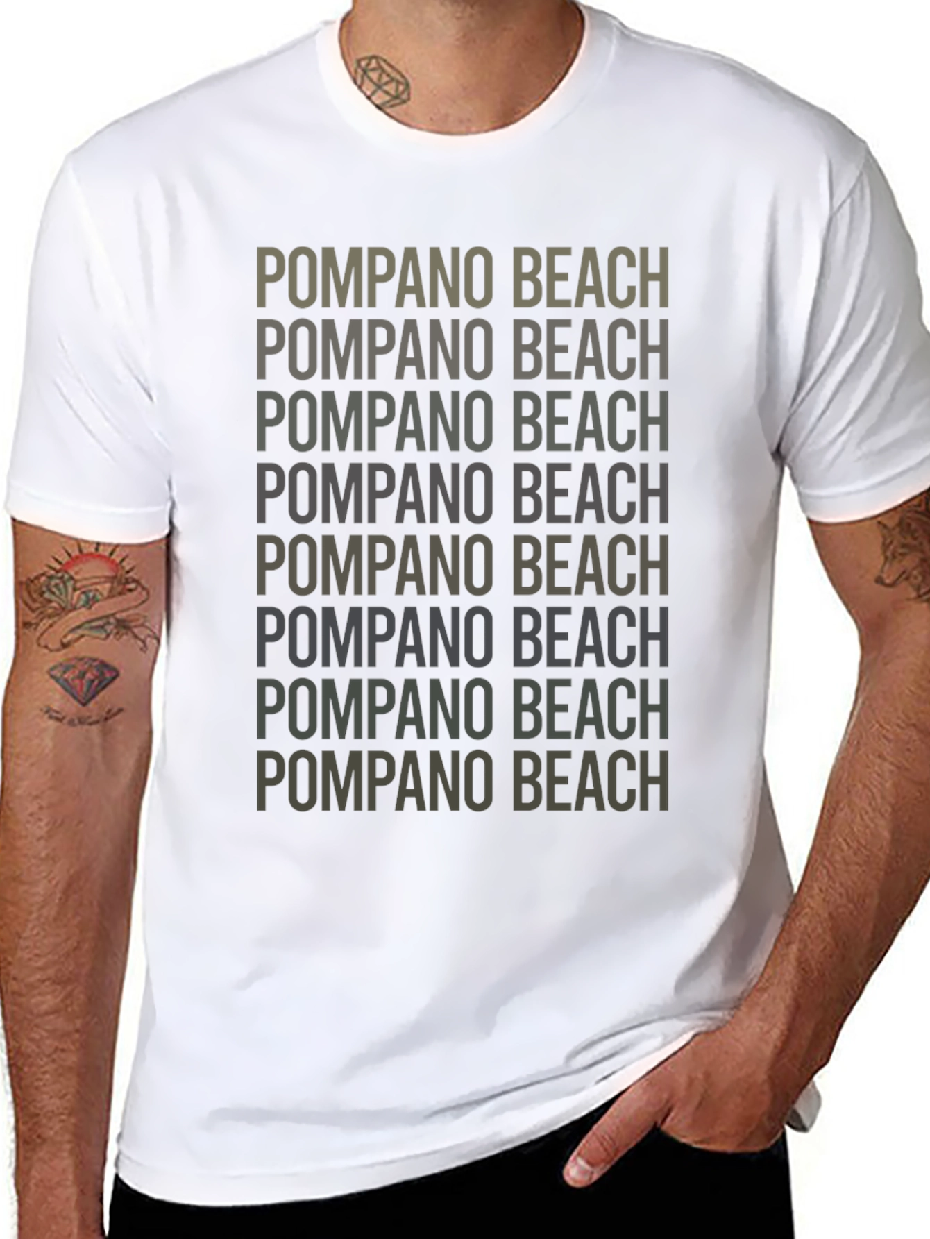 Pompano Beach Graphic Tee - Stylish City Pride Shirt