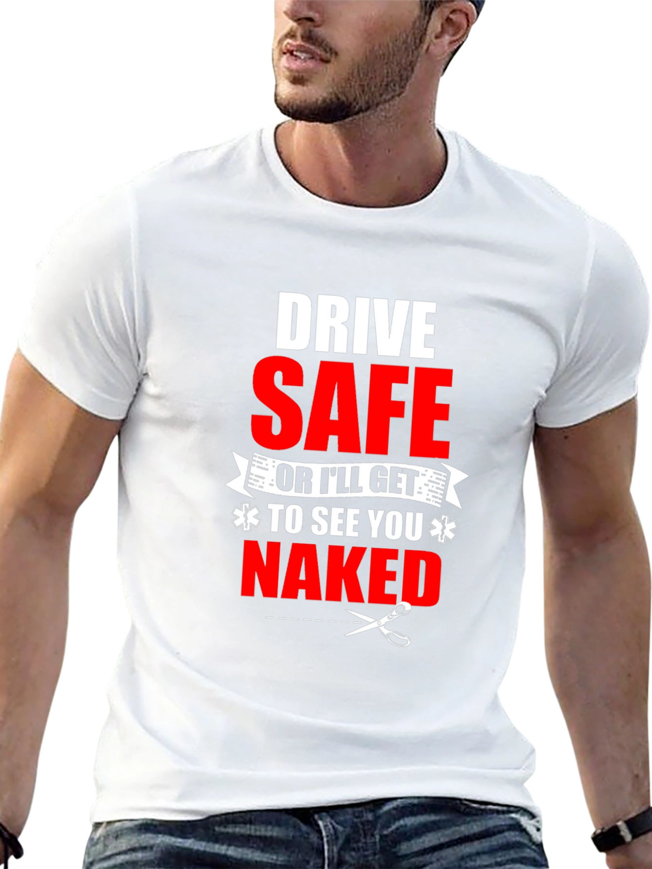 Drive Safe Funny EMS T-Shirt