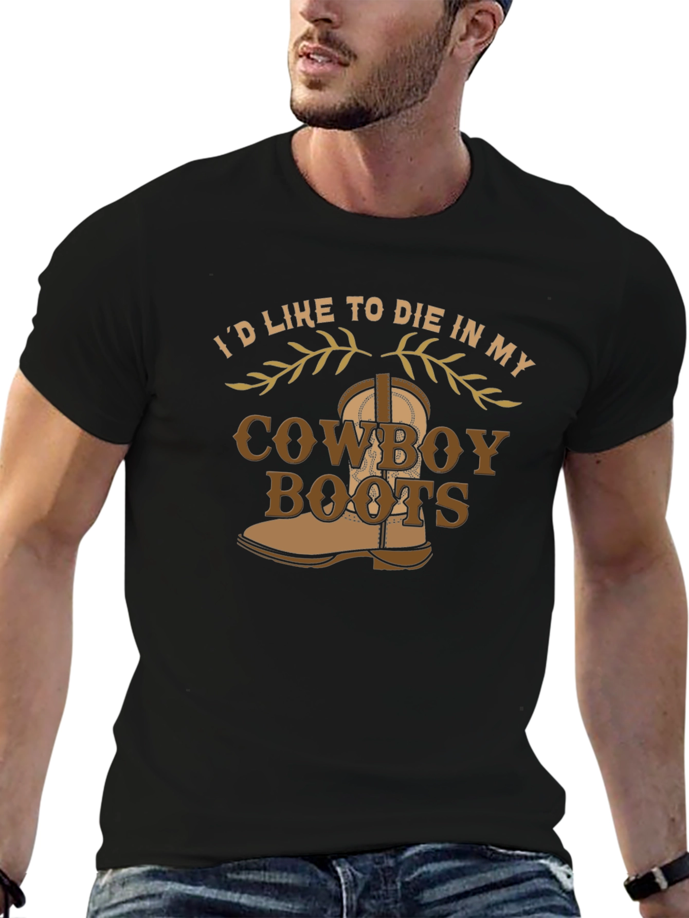 Cowboy Boots Graphic Tee - Western Style Comfort