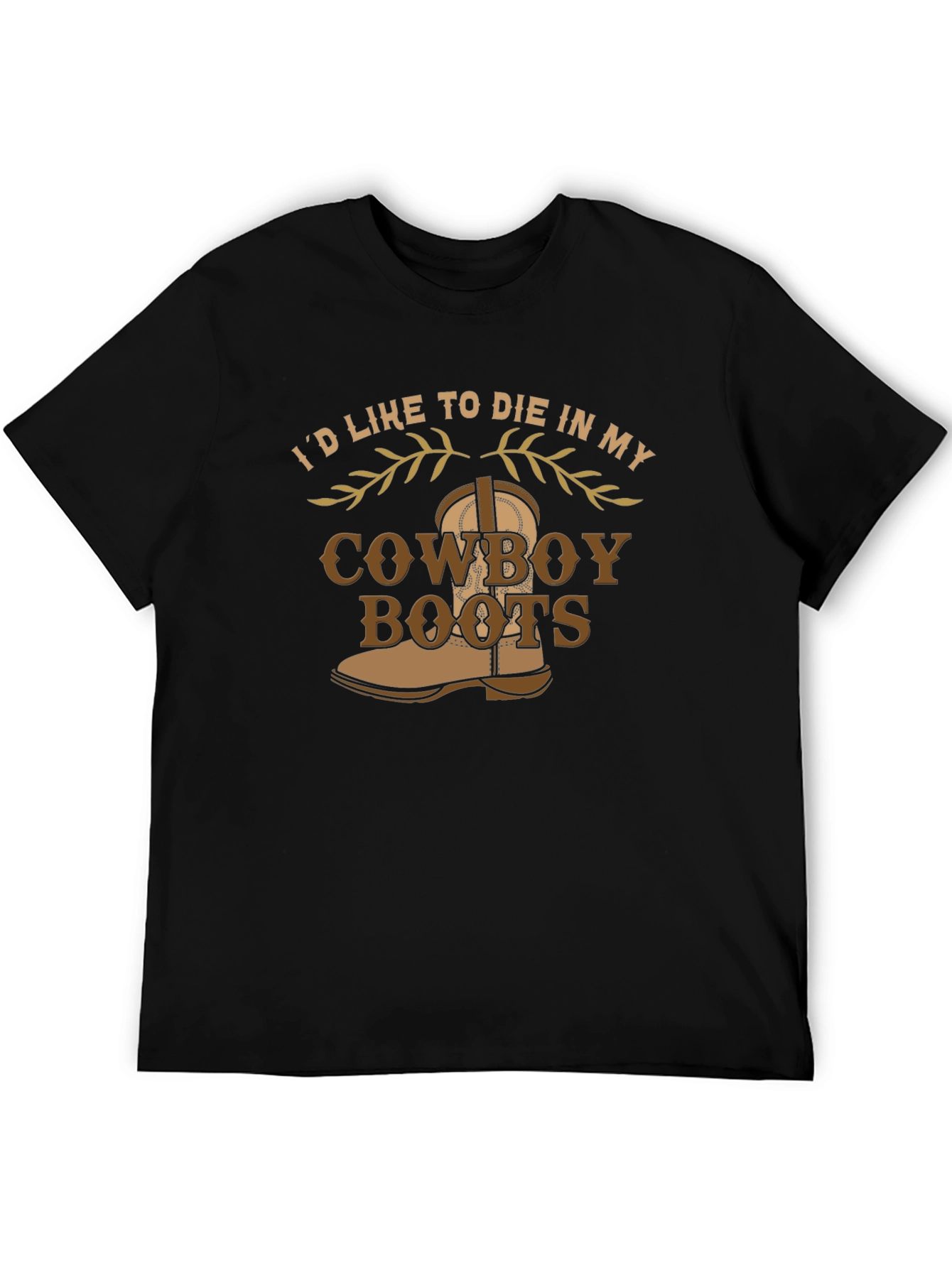 Cowboy Boots Graphic Tee - Western Style Comfort