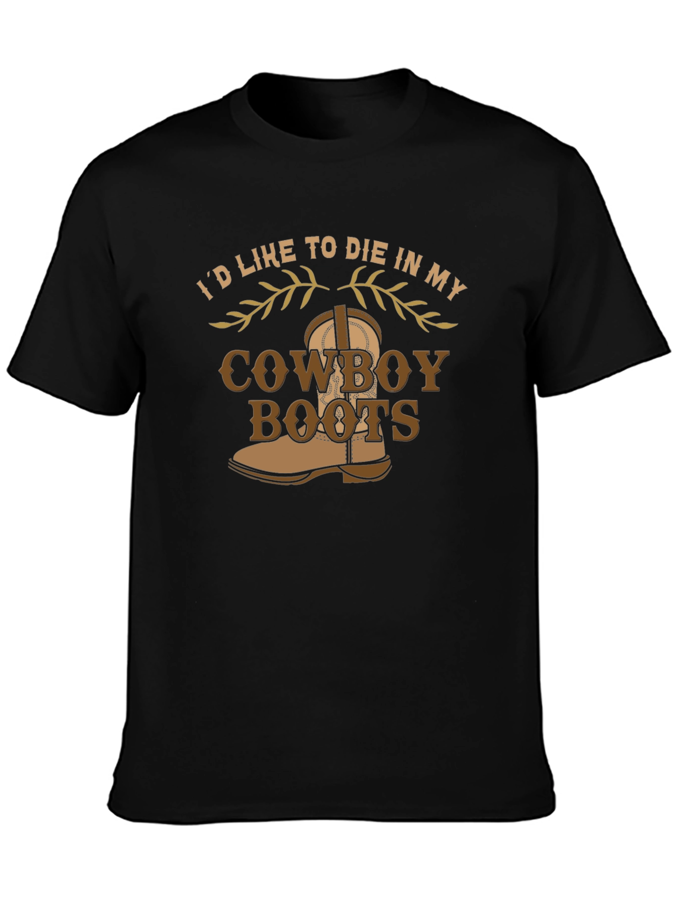Cowboy Boots Graphic Tee - Western Style Comfort