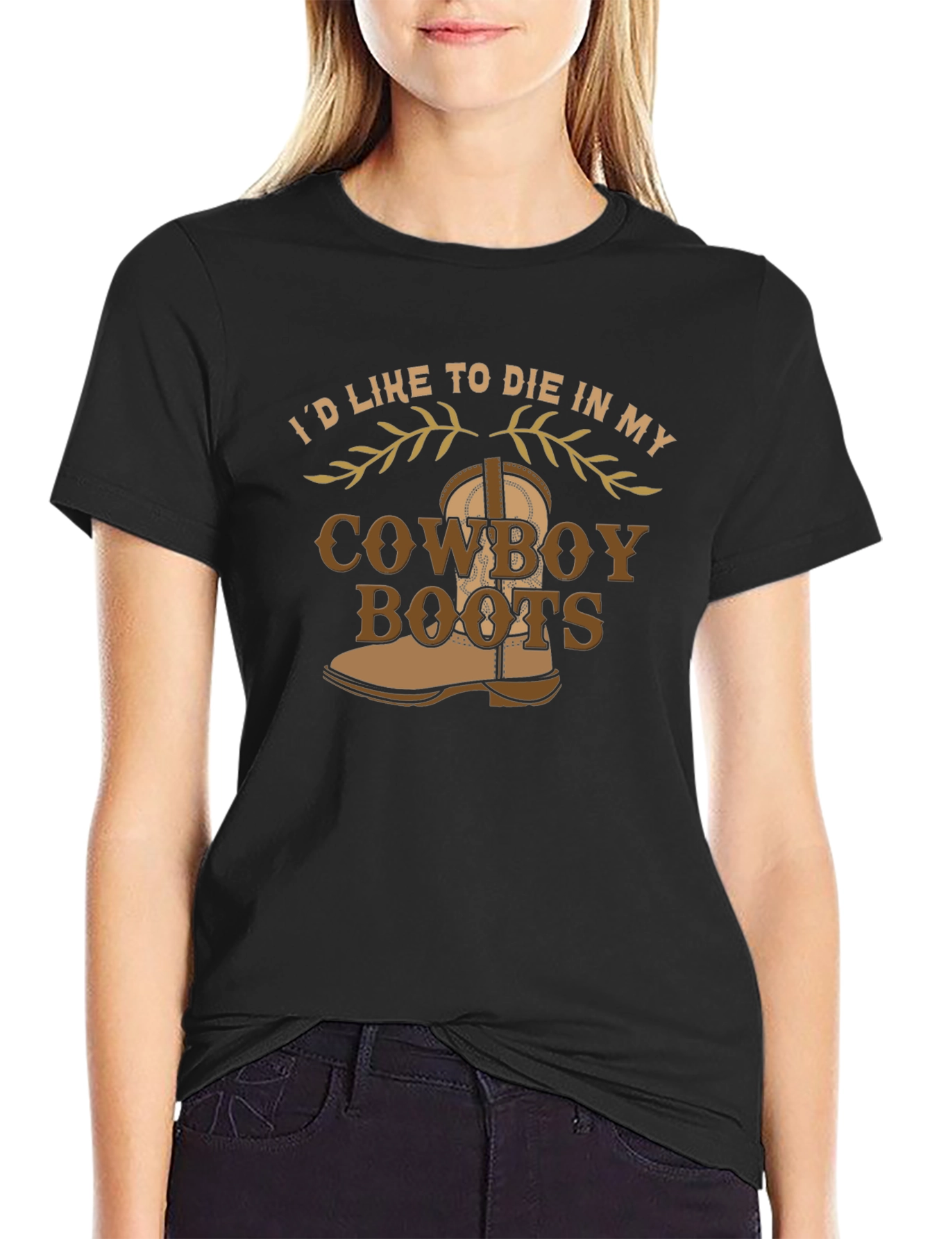 Cowboy Boots Graphic Tee - Western Style Comfort