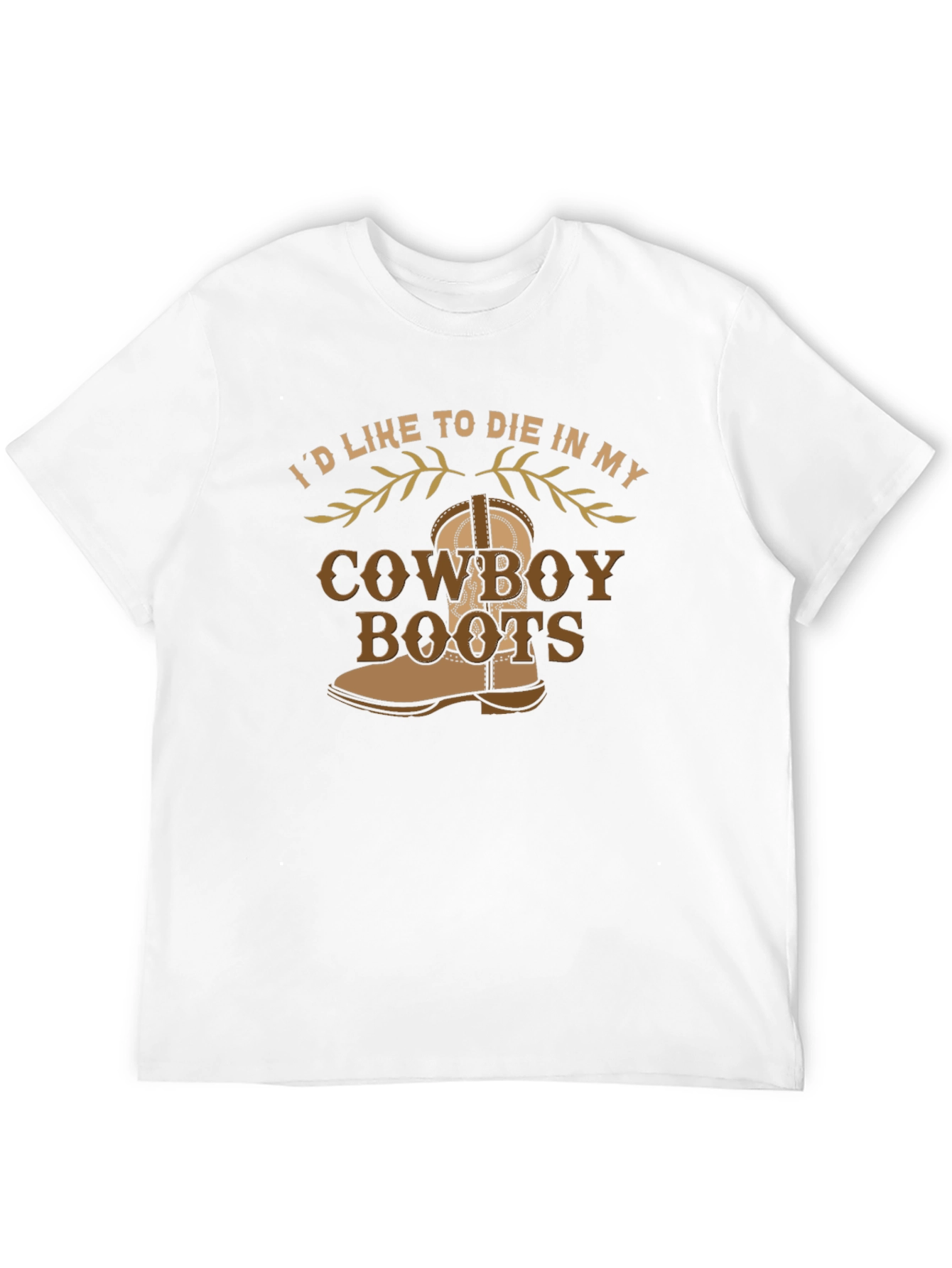 Cowboy Boots Graphic Tee - Western Style Comfort