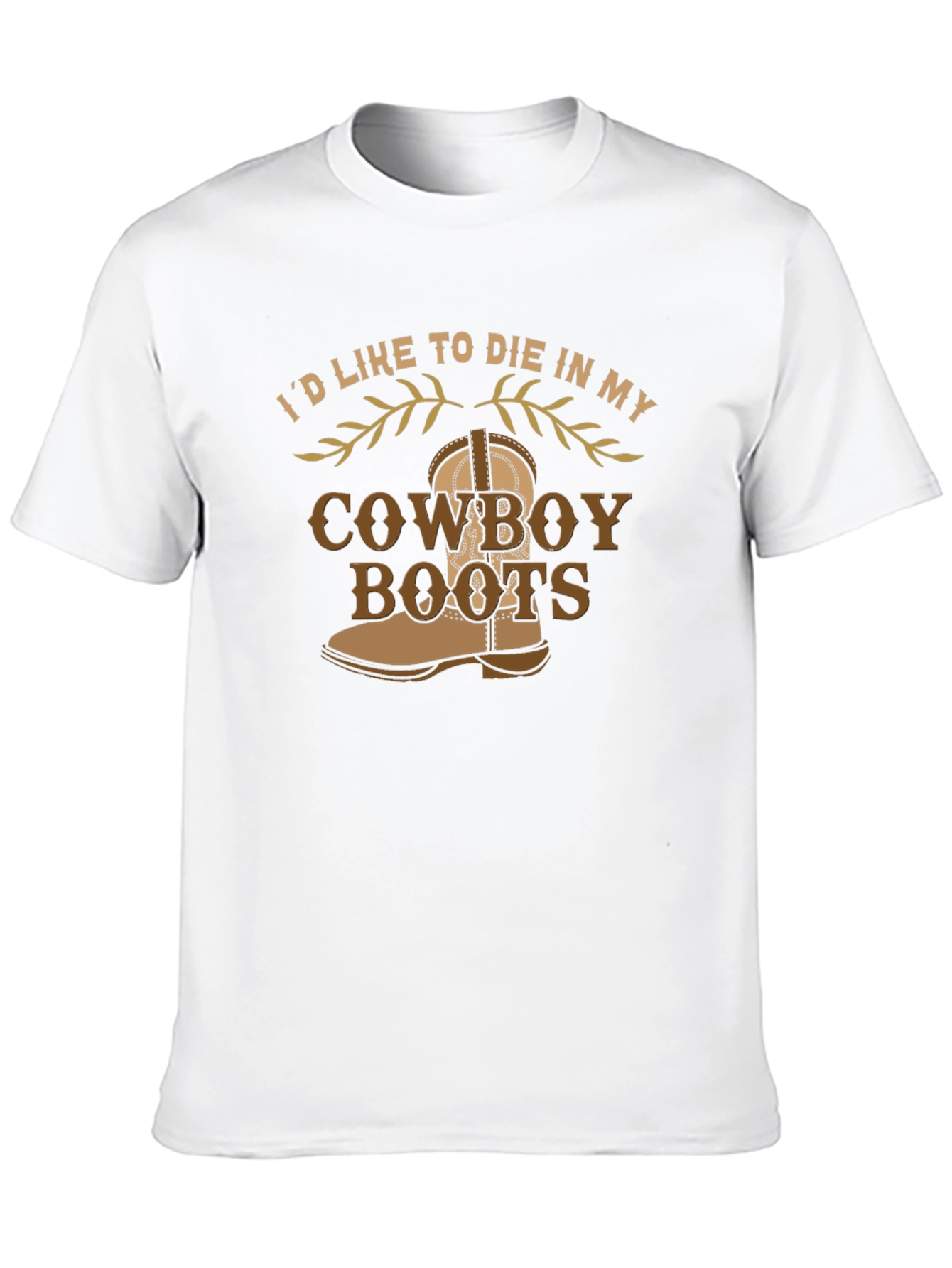 Cowboy Boots Graphic Tee - Western Style Comfort