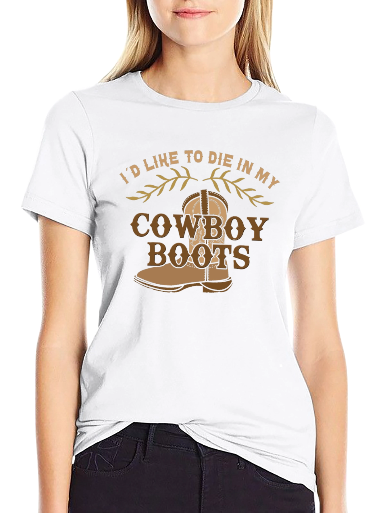 Cowboy Boots Graphic Tee - Western Style Comfort