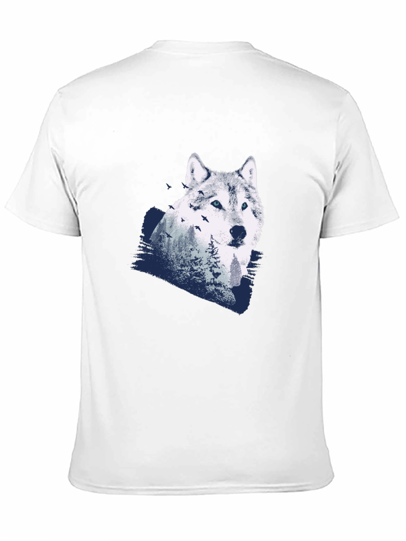 Wolf Graphic T-Shirt - Mens Black Tee