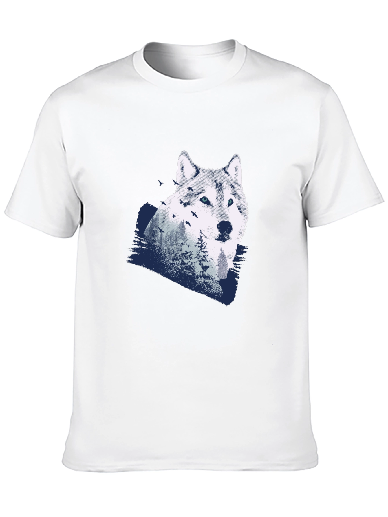 Wolf Graphic T-Shirt - Mens Black Tee