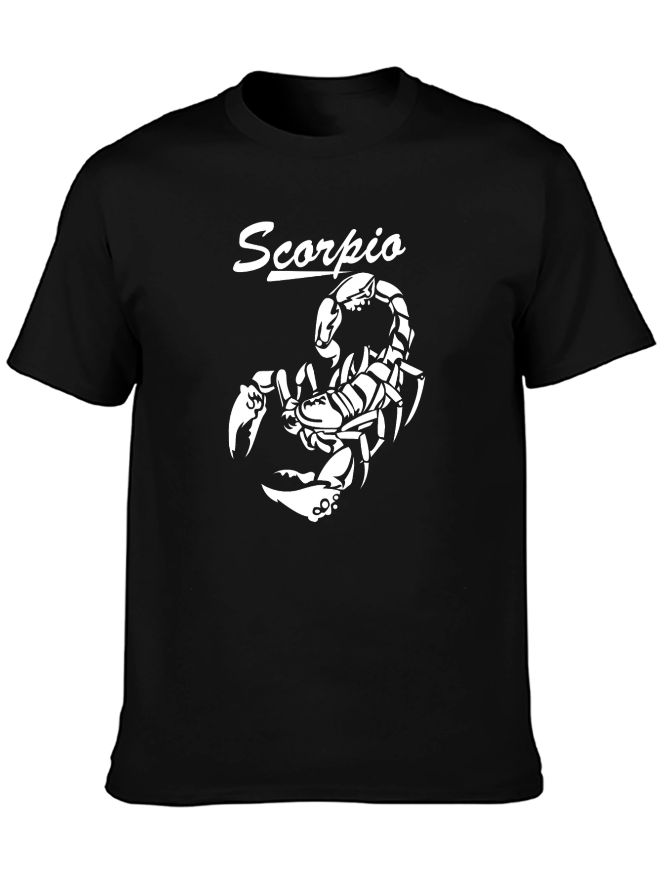 Scorpio Zodiac Graphic Tee - Black