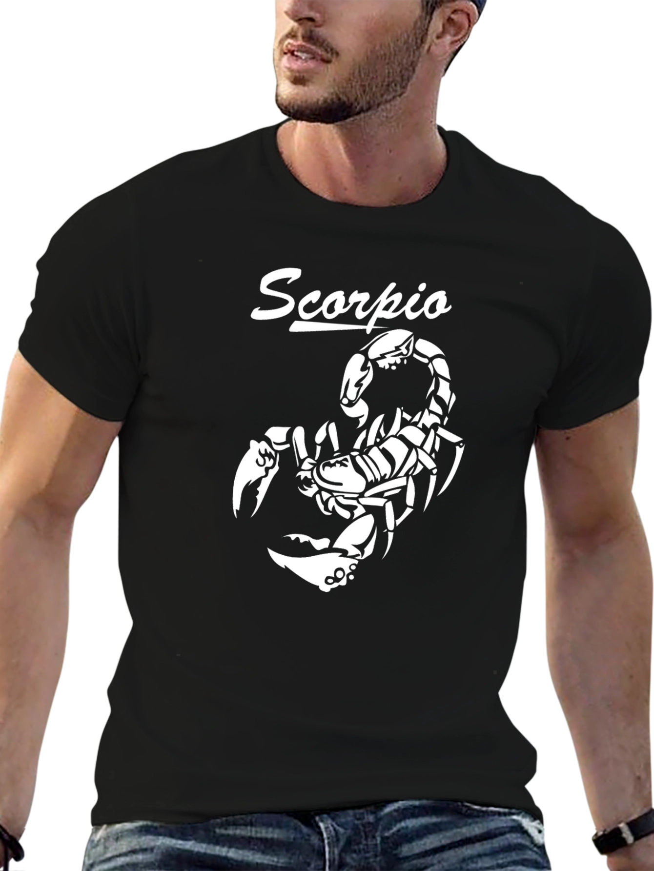 Scorpio Zodiac Graphic Tee - Black