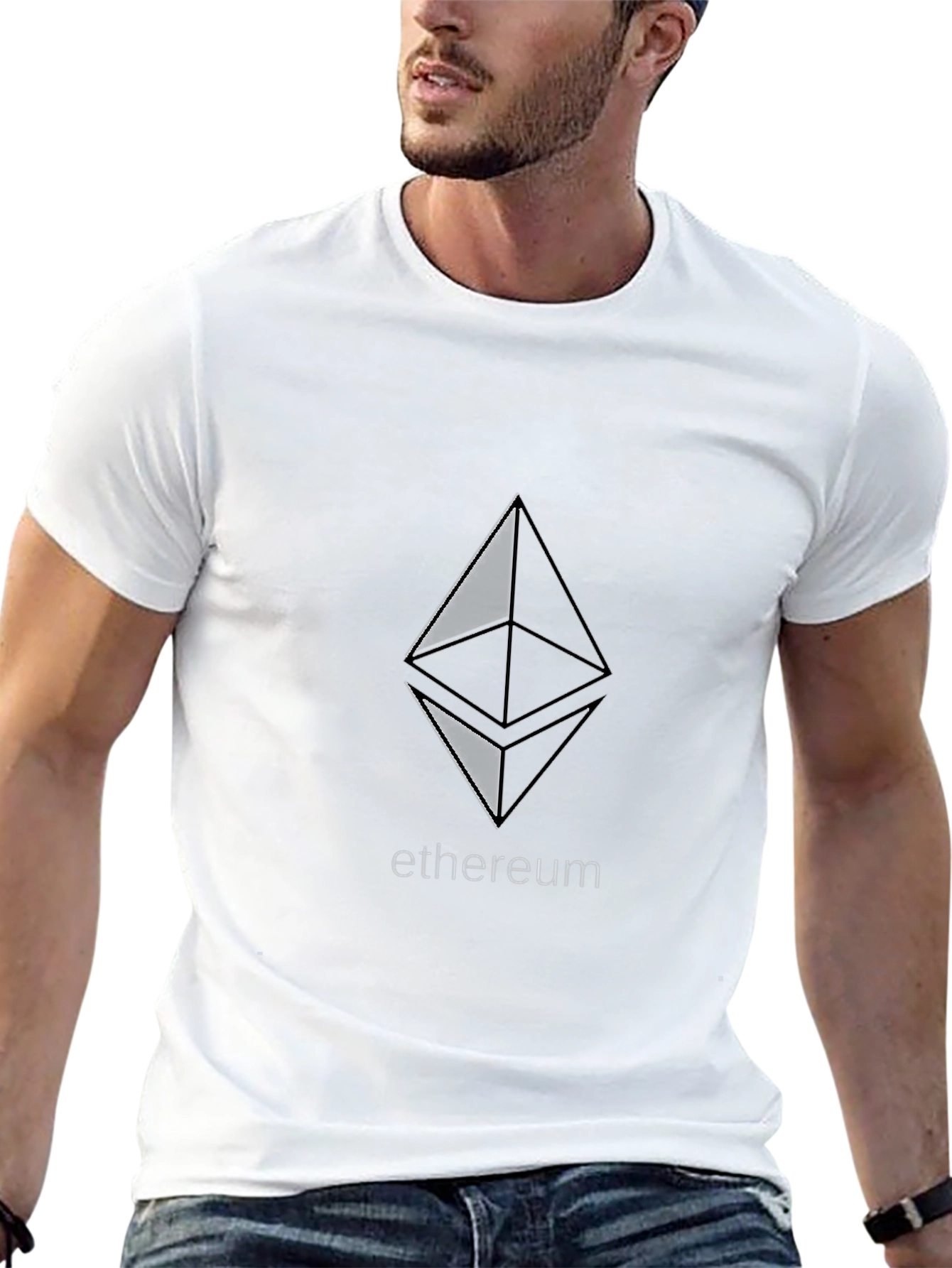 Ethereum Logo Black T-Shirt - Crypto Fashion