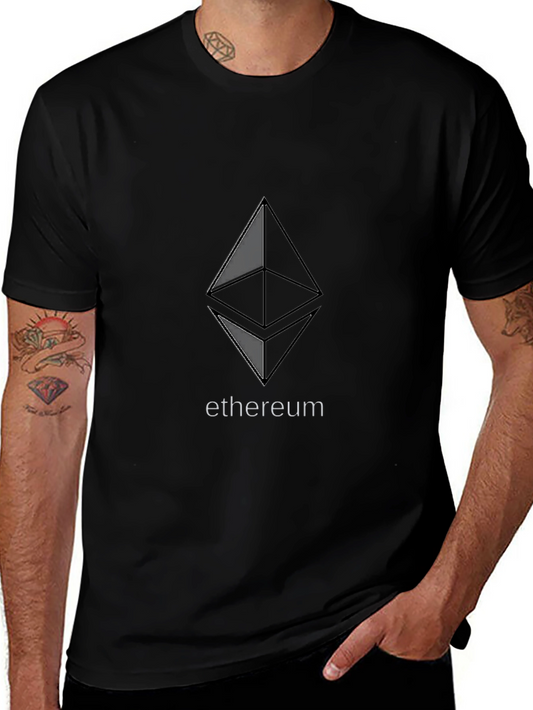 Ethereum Logo Black T-Shirt - Crypto Fashion