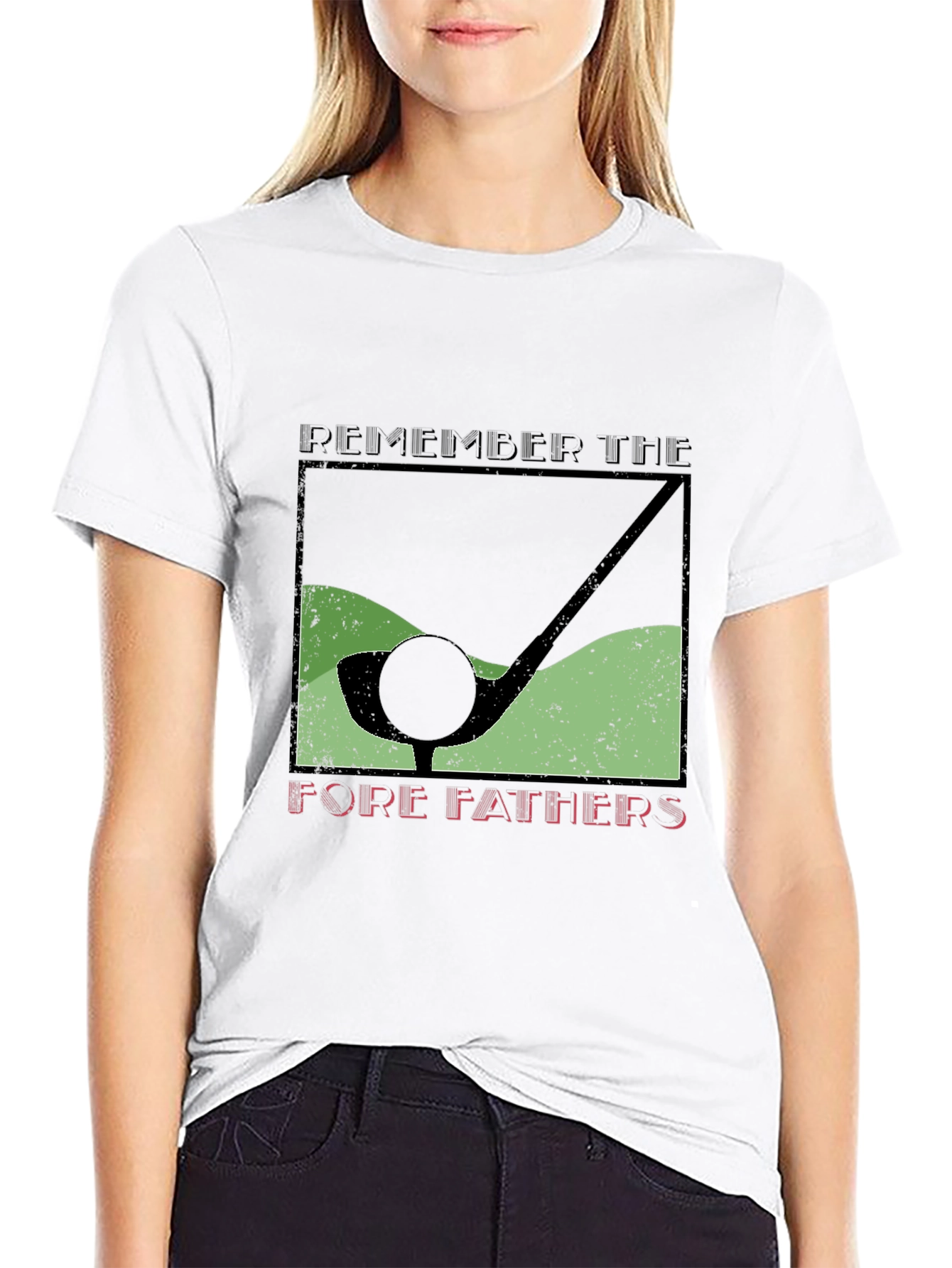 Golf Fore Fathers T-Shirt Golfer Gift
