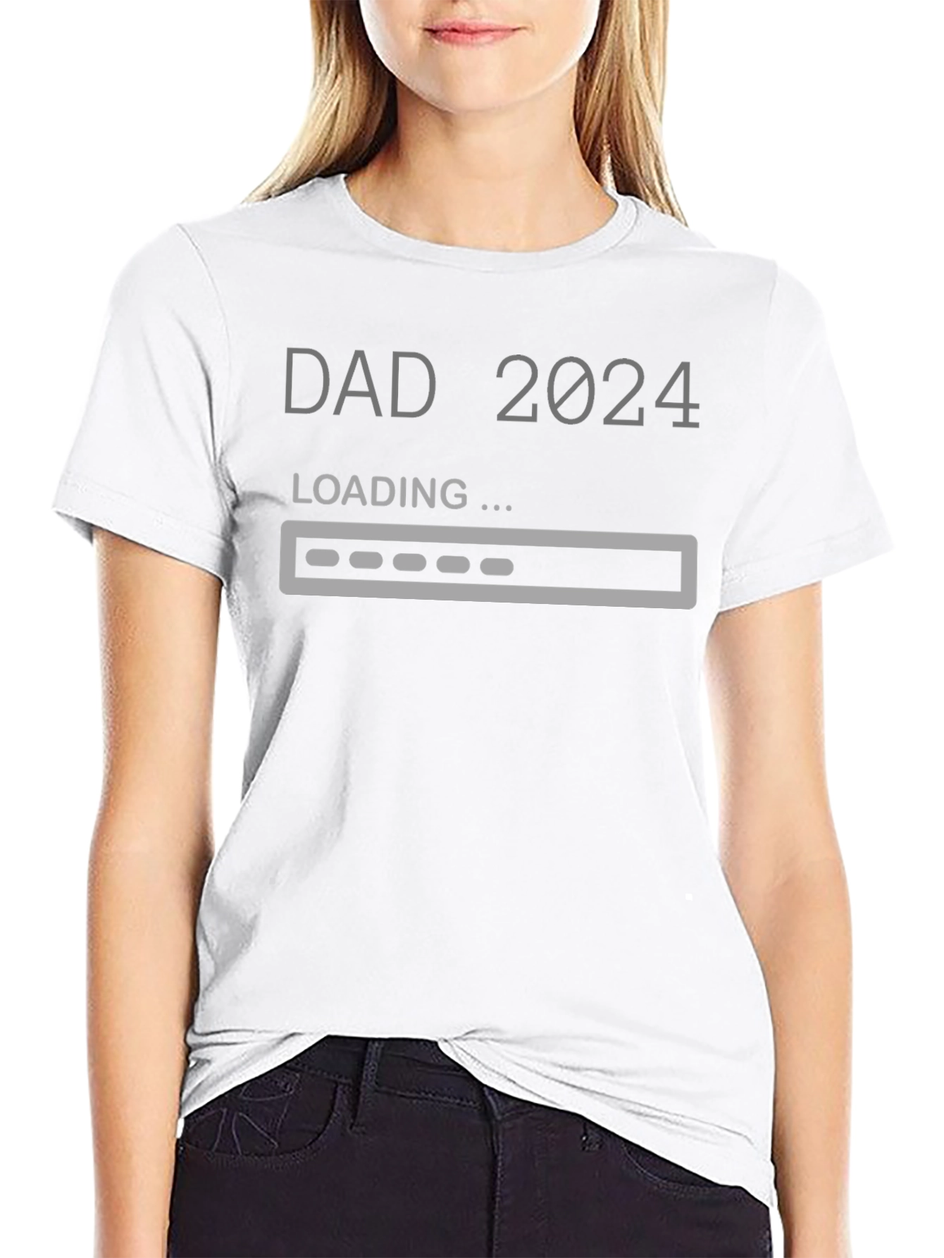 Dad 2024 Loading T-Shirt - Expecting Father Gift