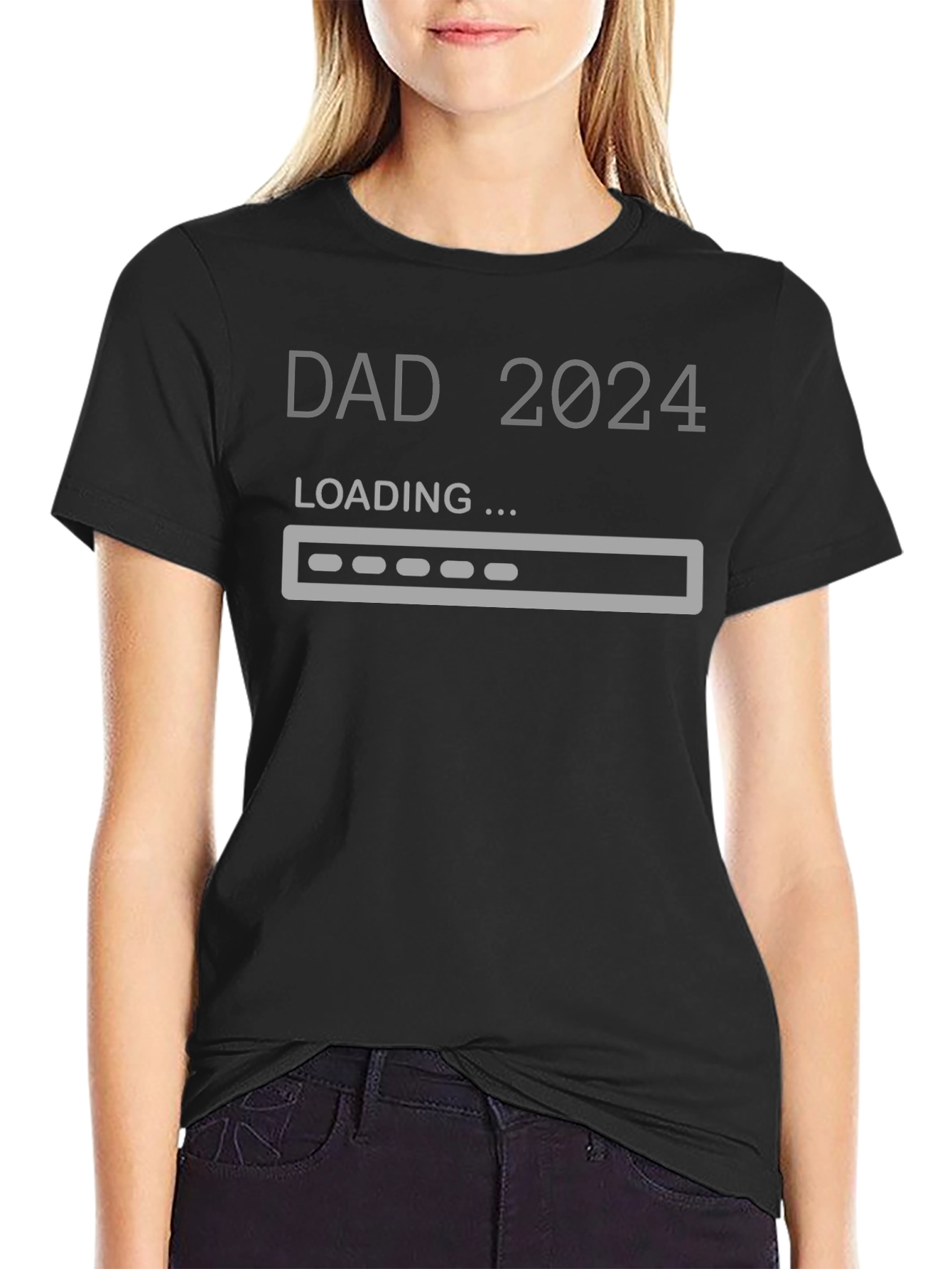 Dad 2024 Loading T-Shirt - Expecting Father Gift