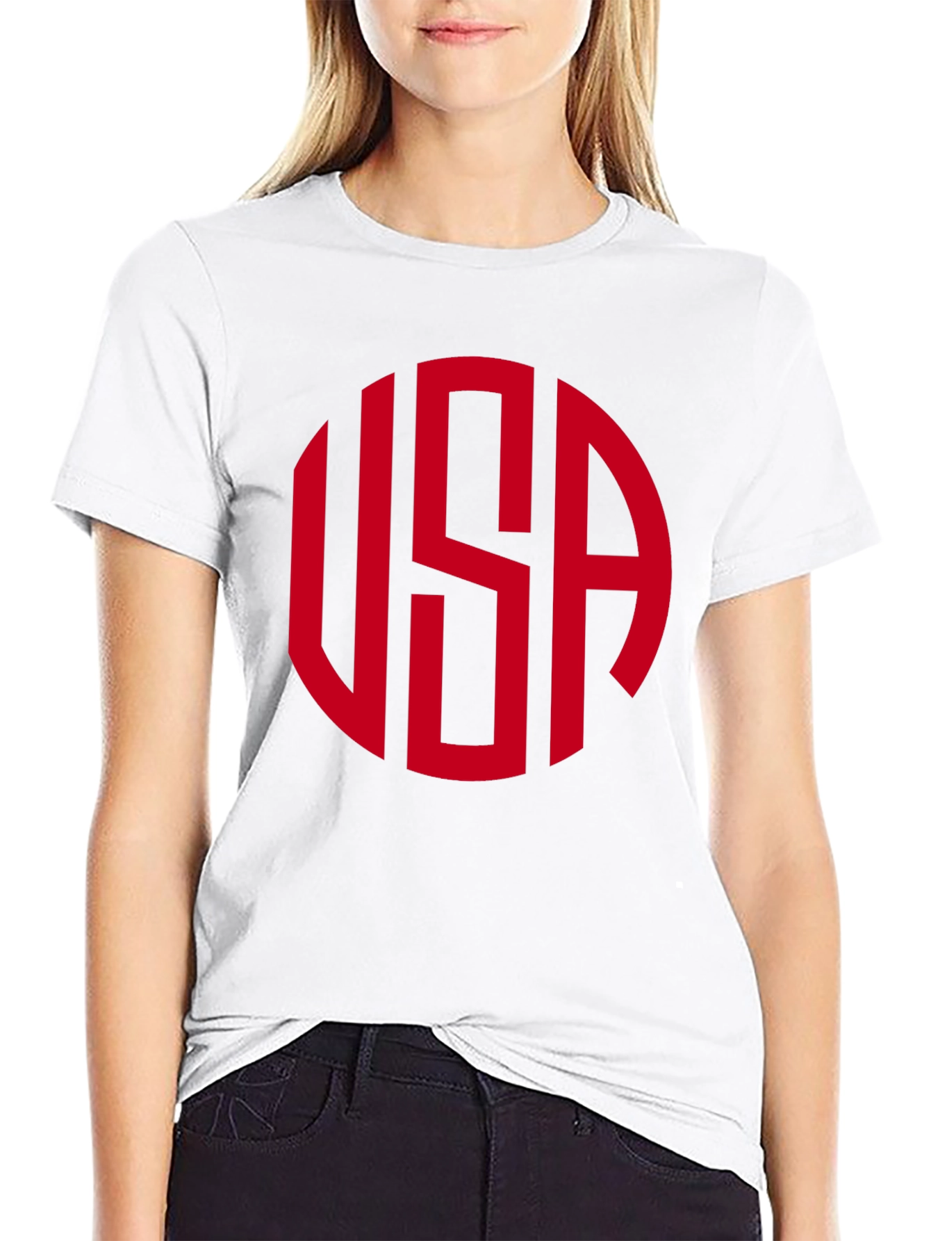 USA Circle Graphic Tee - Patriotic Pride