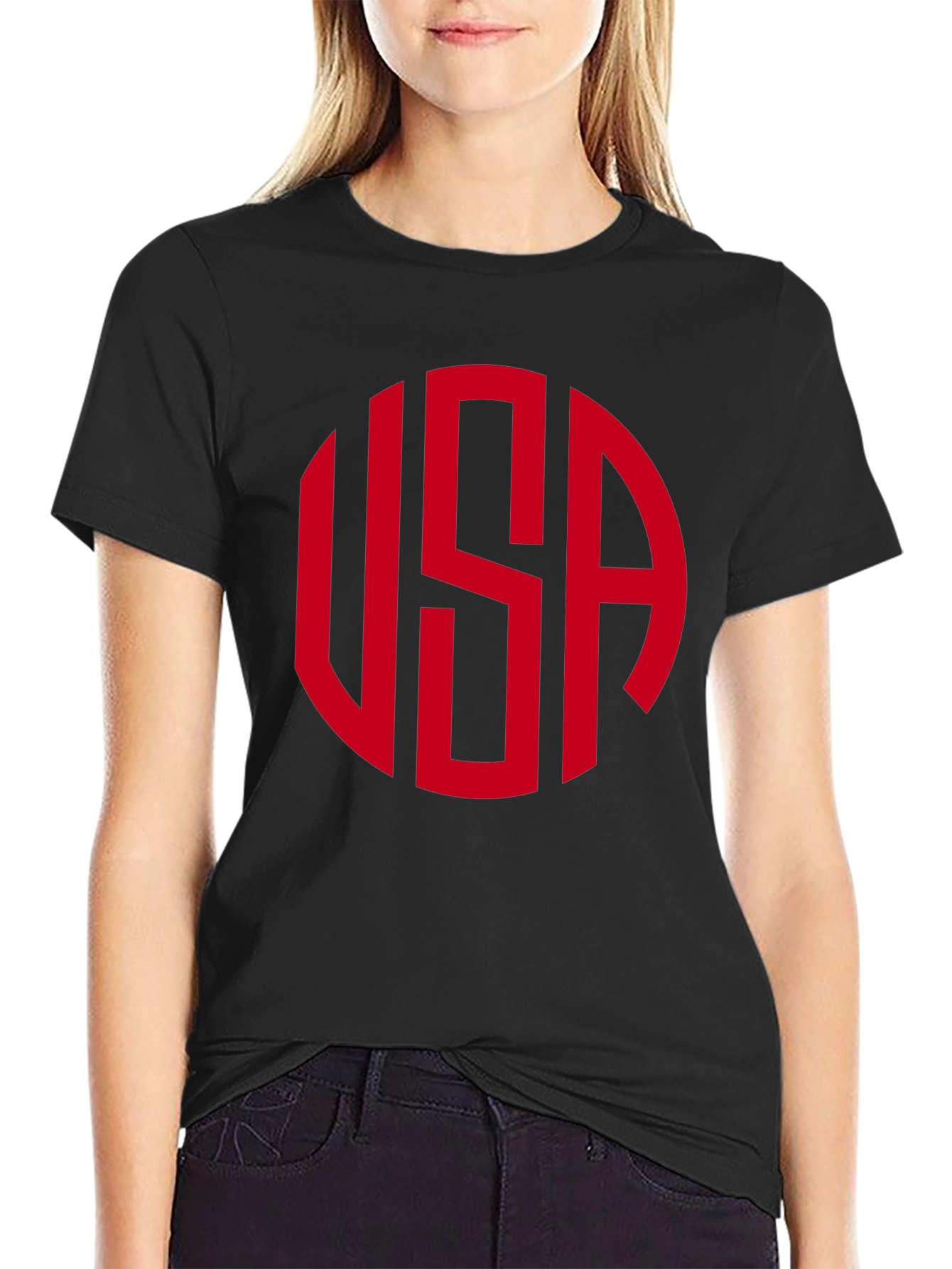 USA Circle Graphic Tee - Patriotic Pride