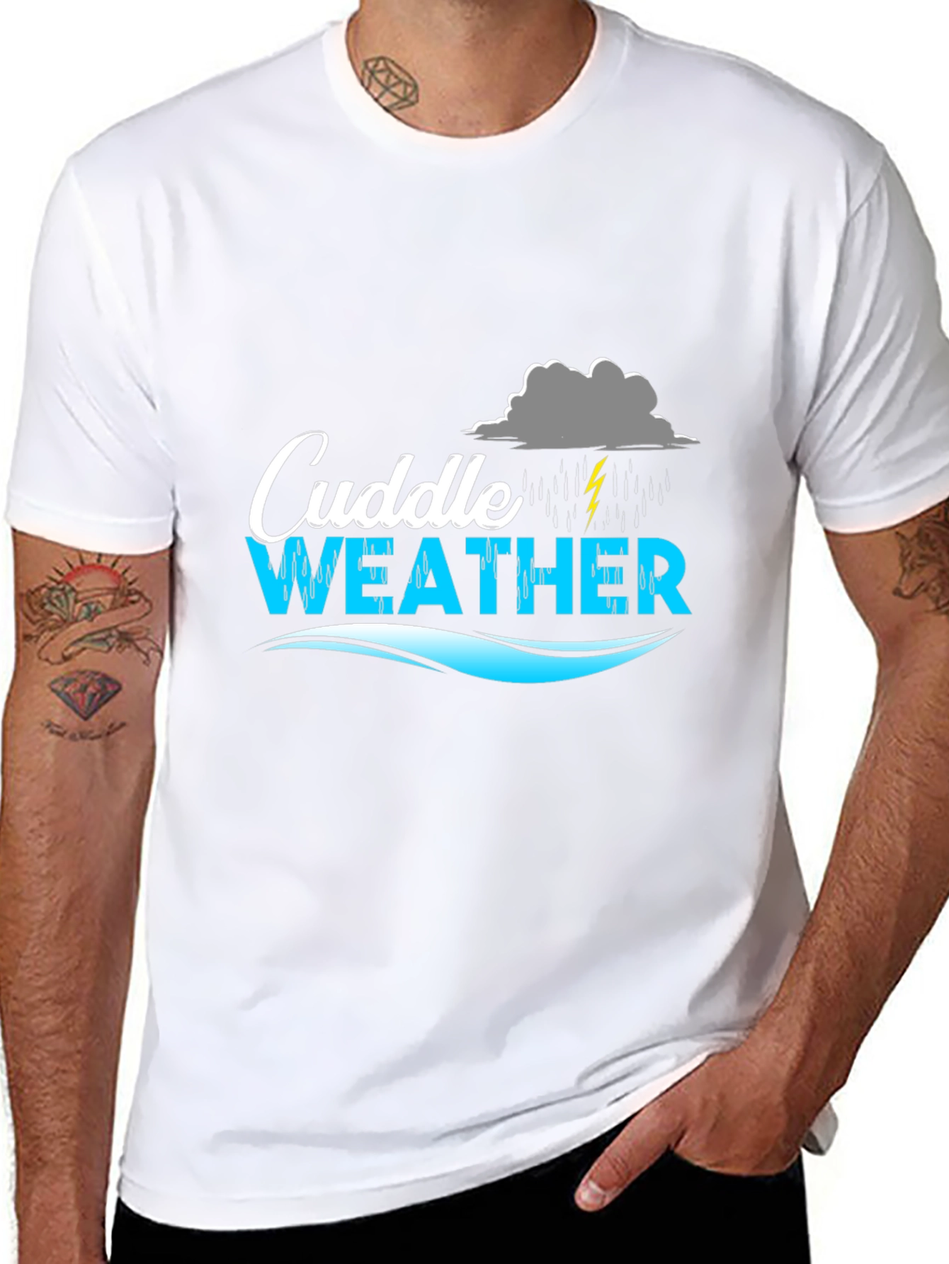 Cuddle Weather Black Graphic T-Shirt
