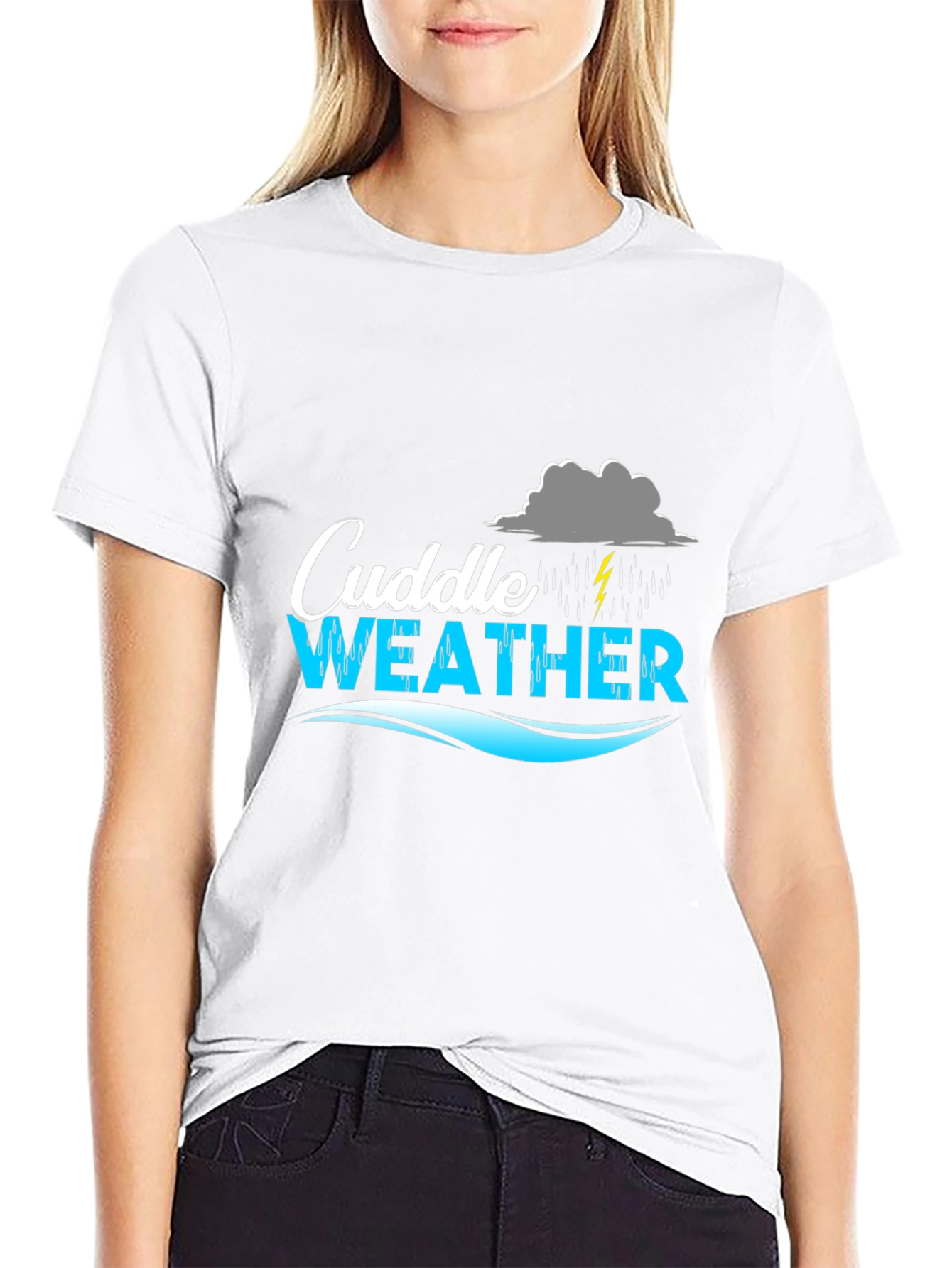 Cuddle Weather Black Graphic T-Shirt