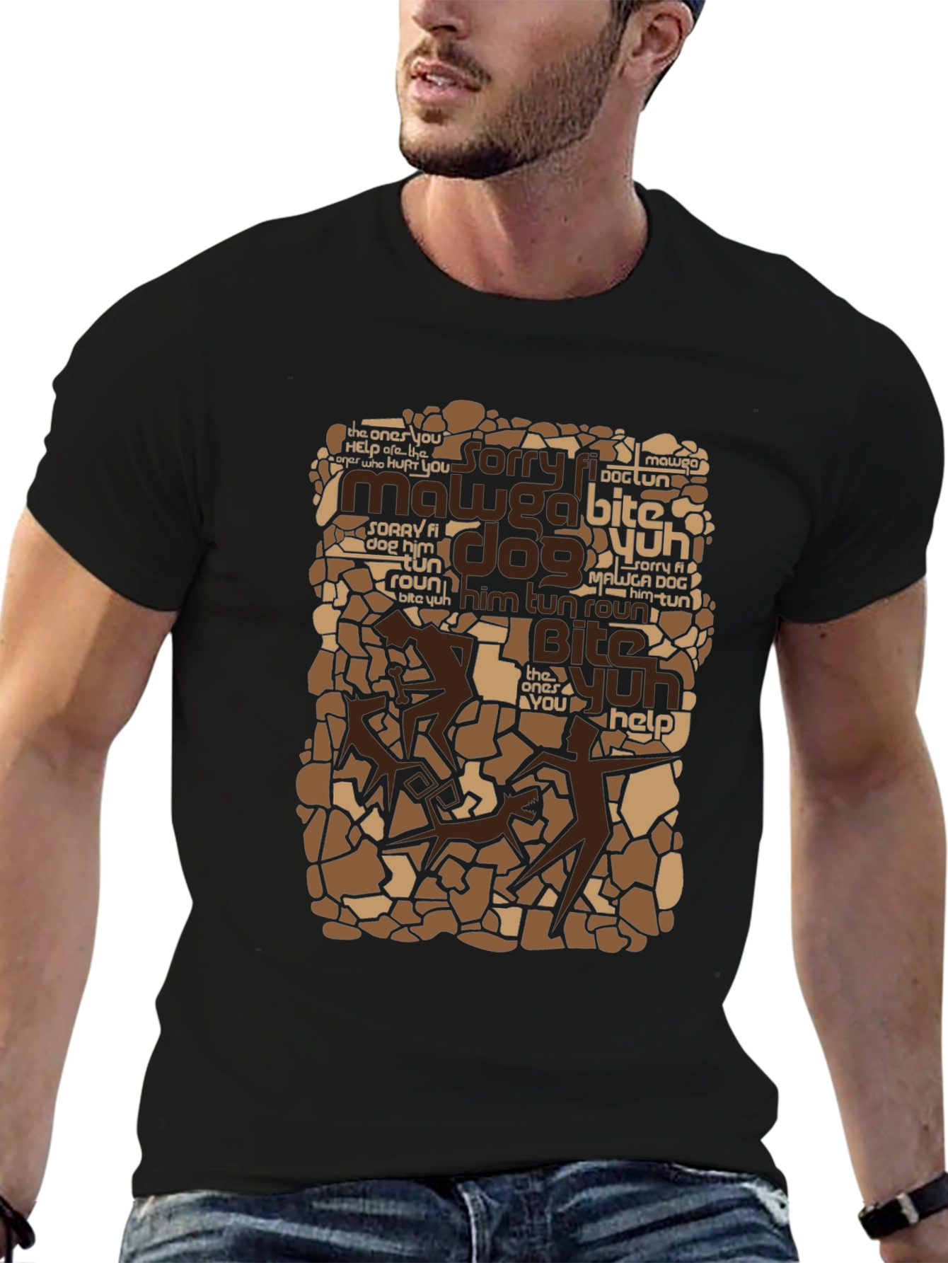Graphic Tee - Mawga Dog Bite Yuh