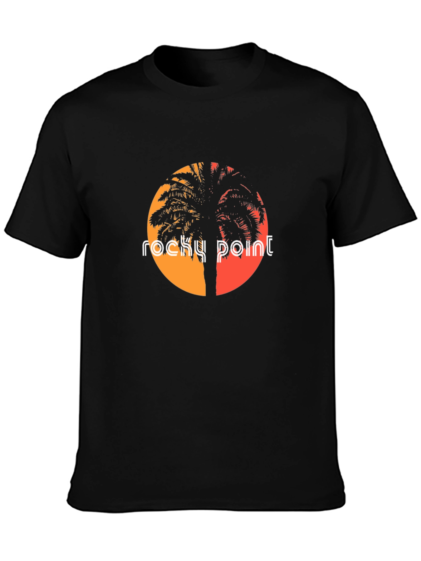 Rocky Point Palm Sunset Graphic Tee