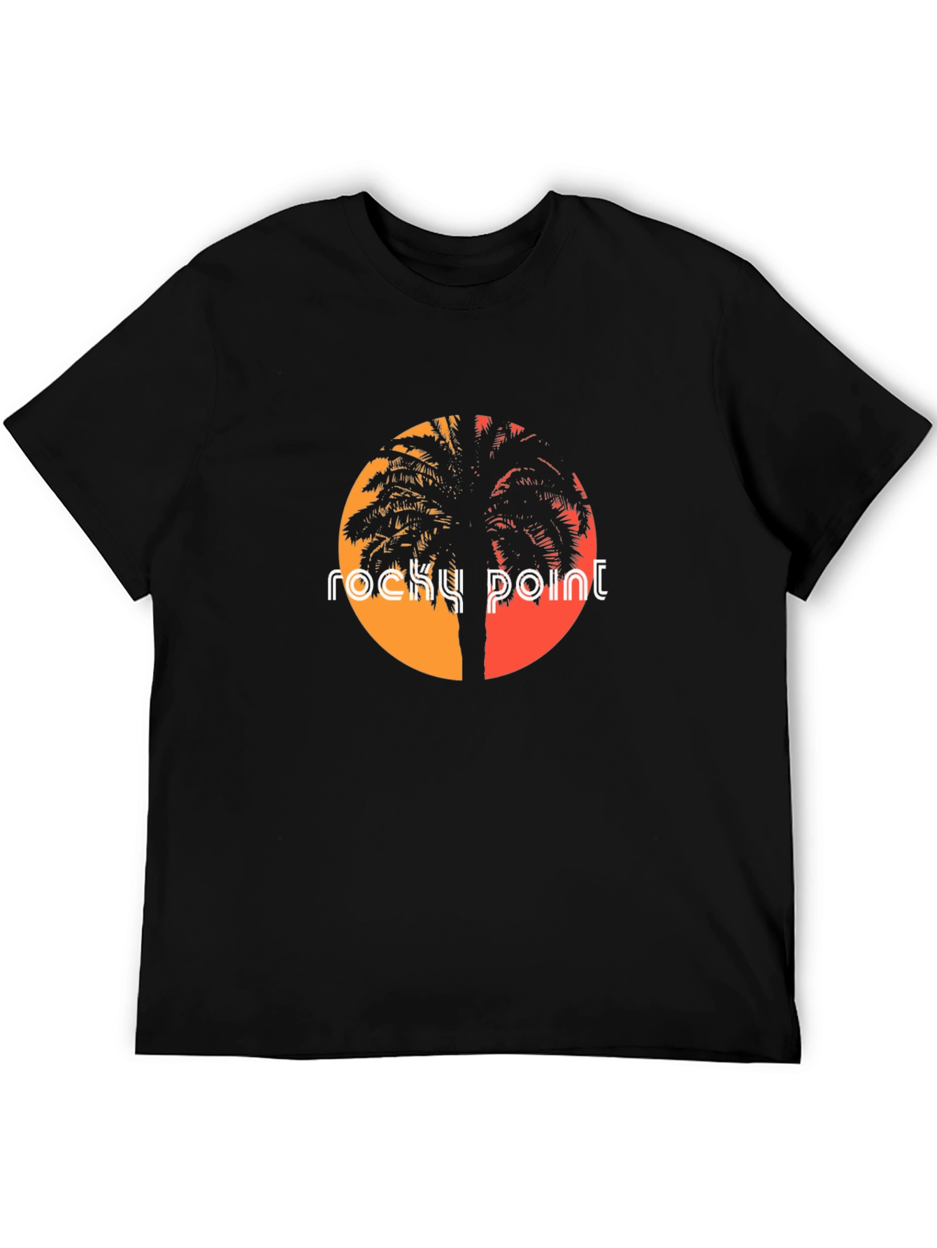 Rocky Point Palm Sunset Graphic Tee