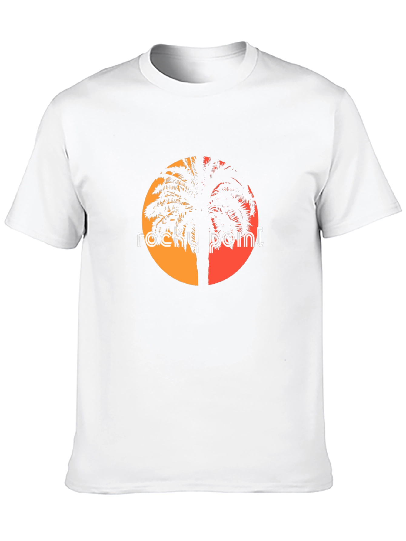 Rocky Point Palm Sunset Graphic Tee