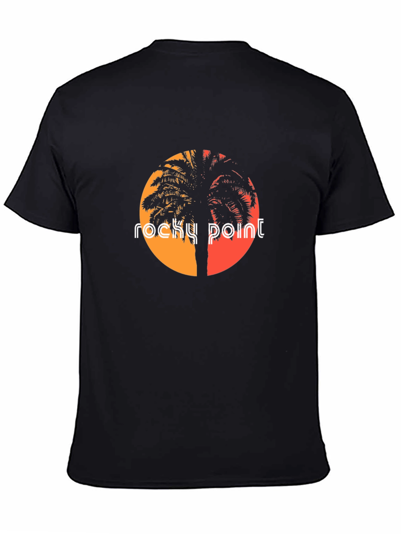 Rocky Point Palm Sunset Graphic Tee