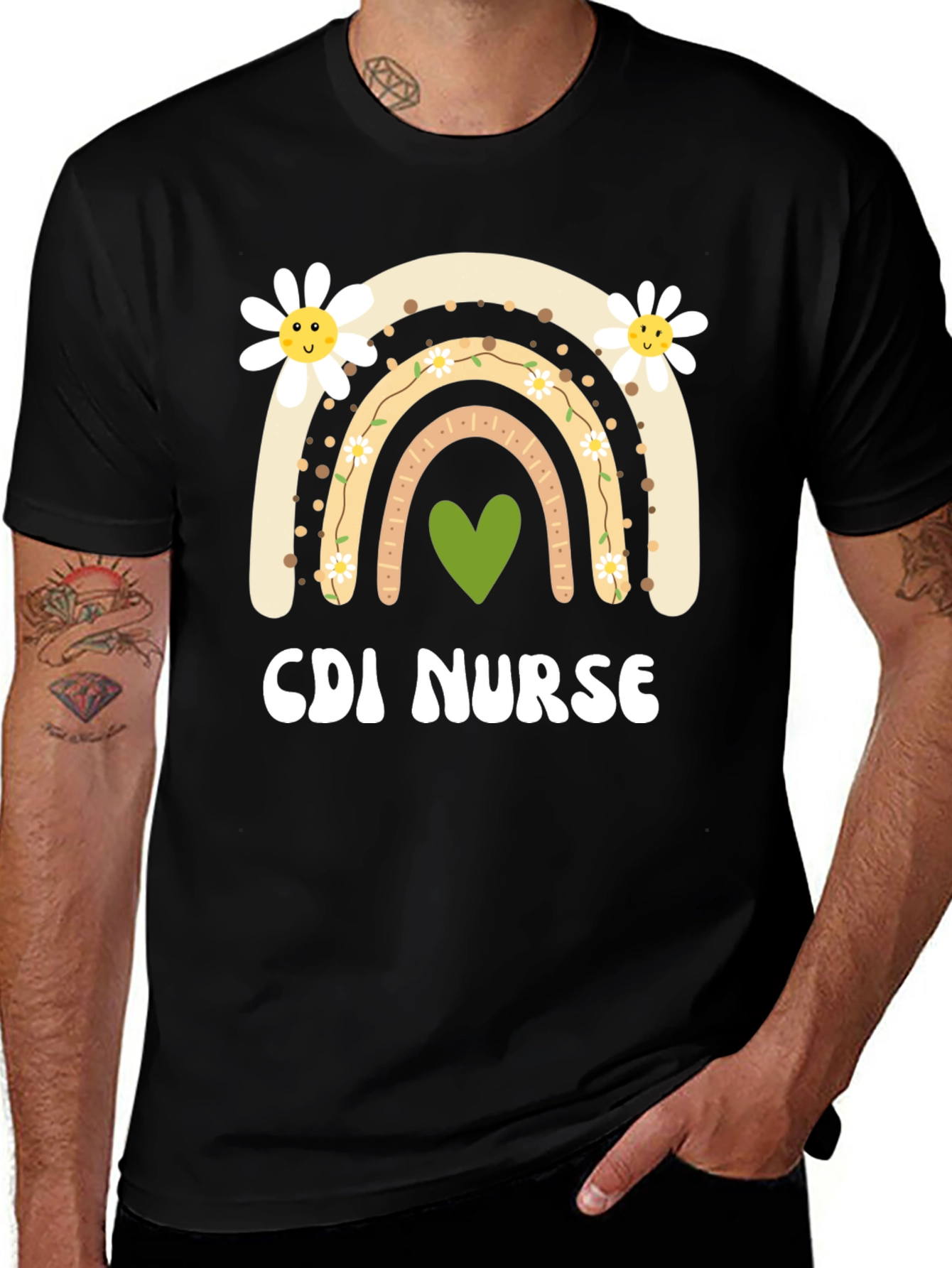 CDI Nurse Rainbow Graphic Tee