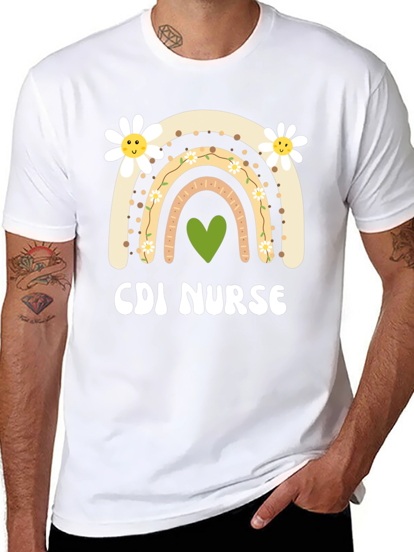 CDI Nurse Rainbow Graphic Tee