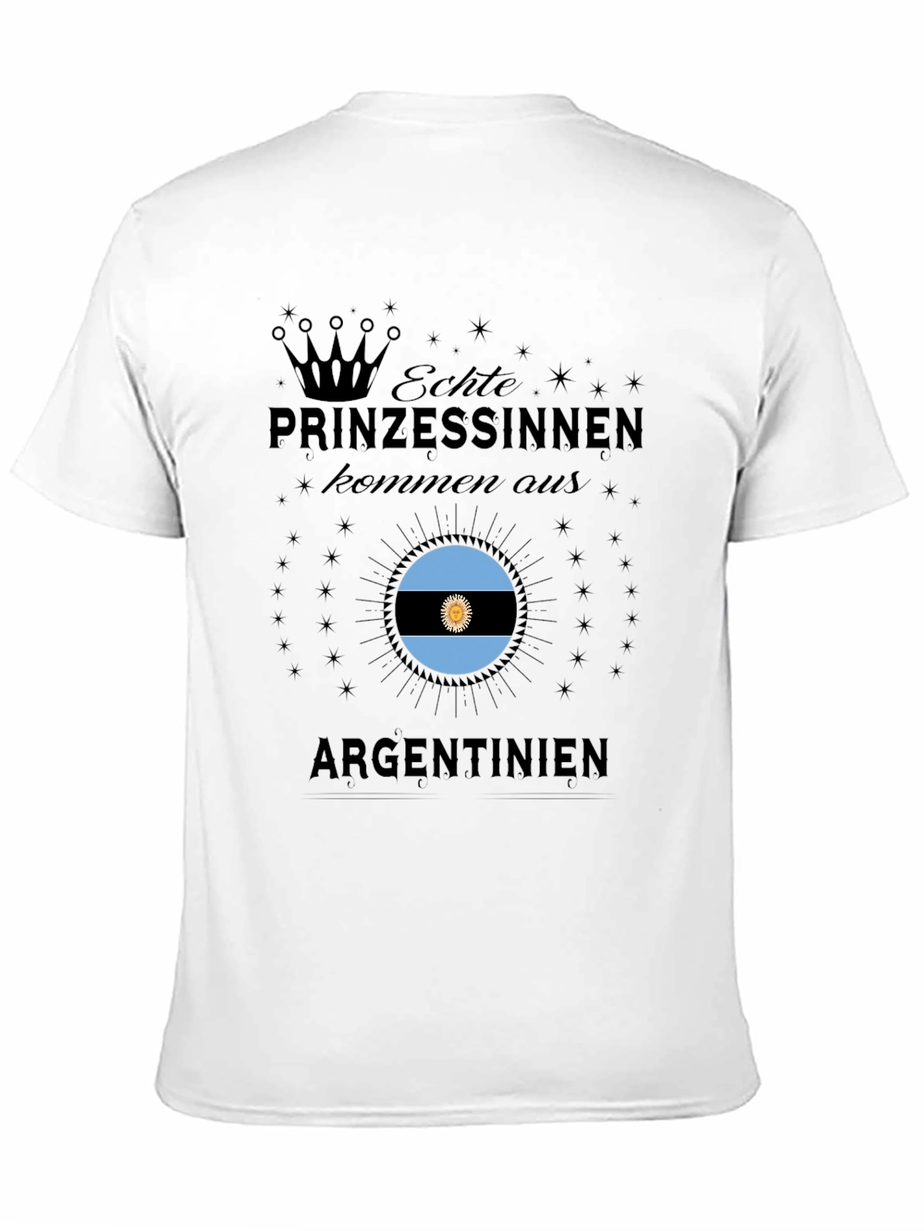 Argentina Princesses Black T-Shirt