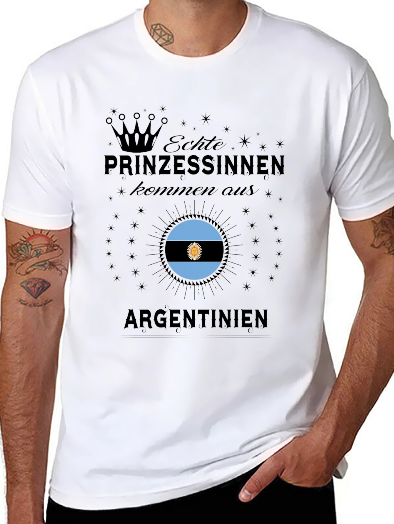 Argentina Princesses Black T-Shirt