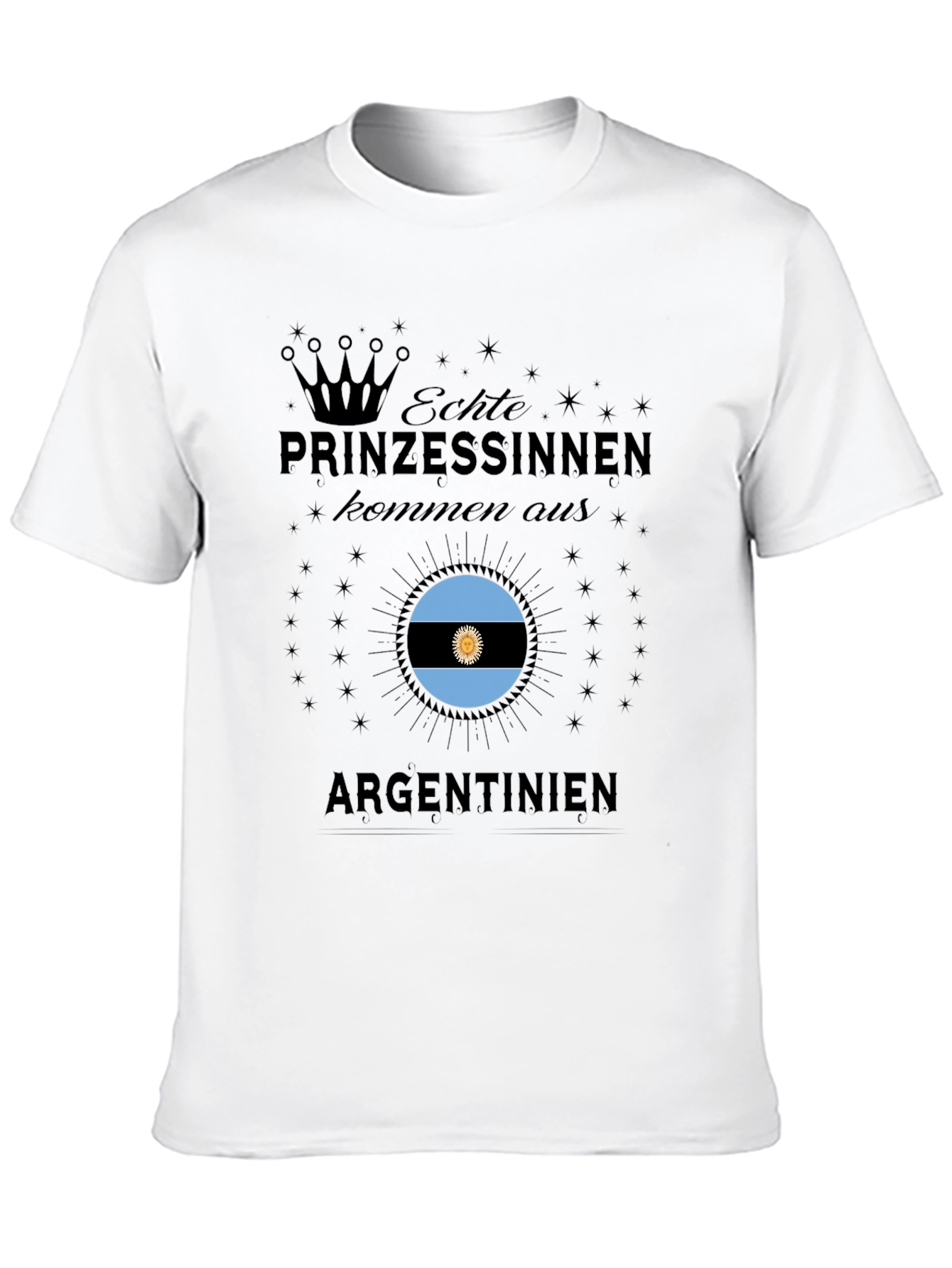 Argentina Princesses Black T-Shirt