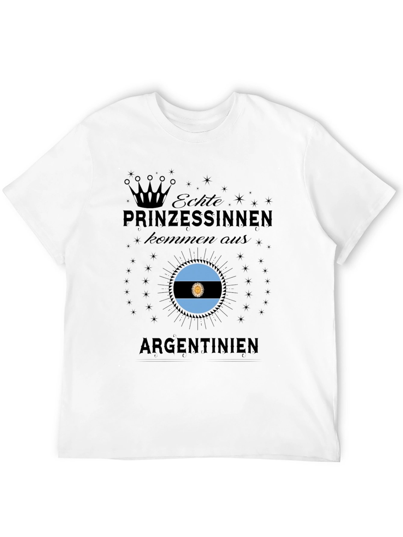 Argentina Princesses Black T-Shirt