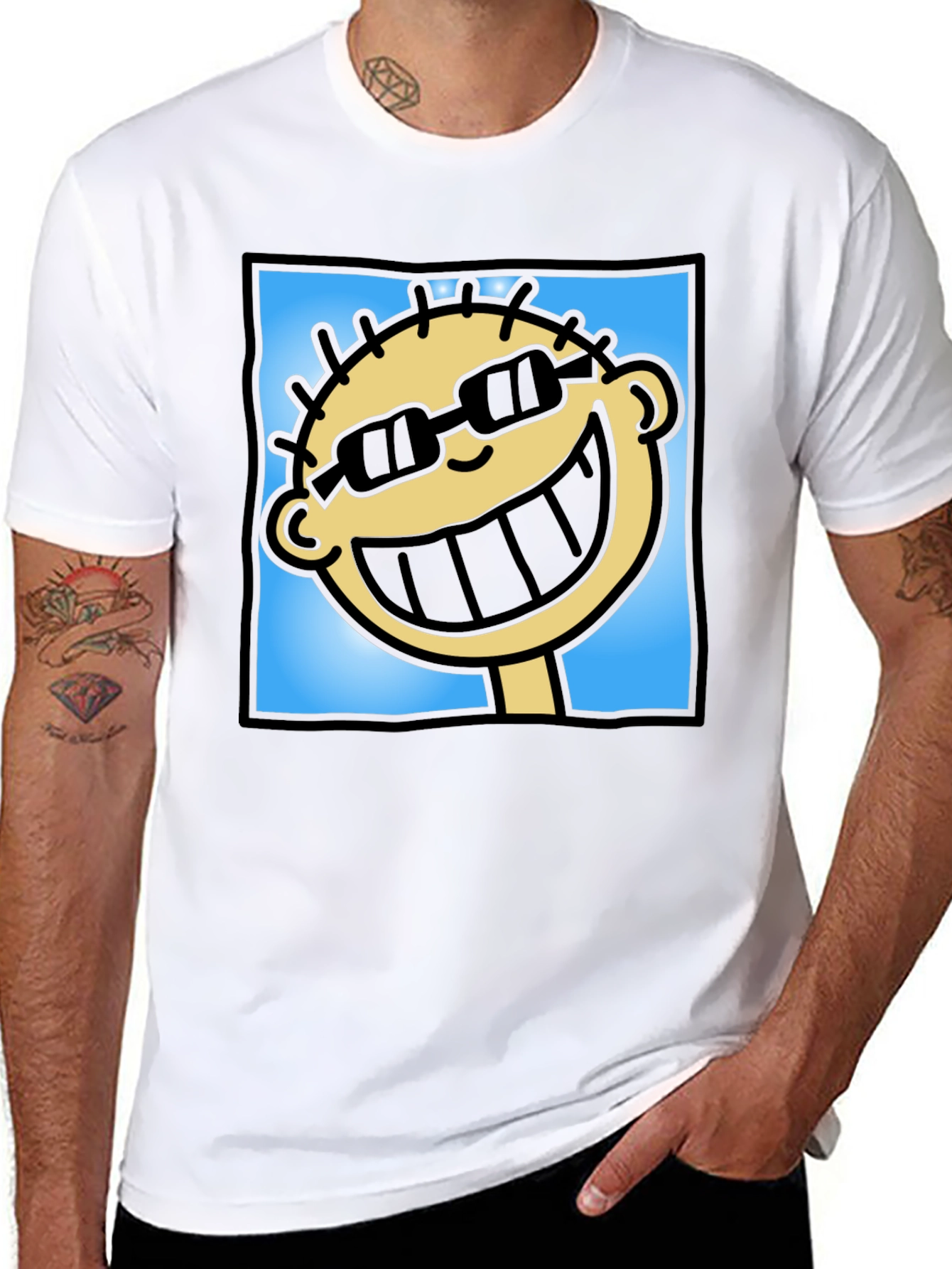 Cool Cartoon Character Graphic Tee