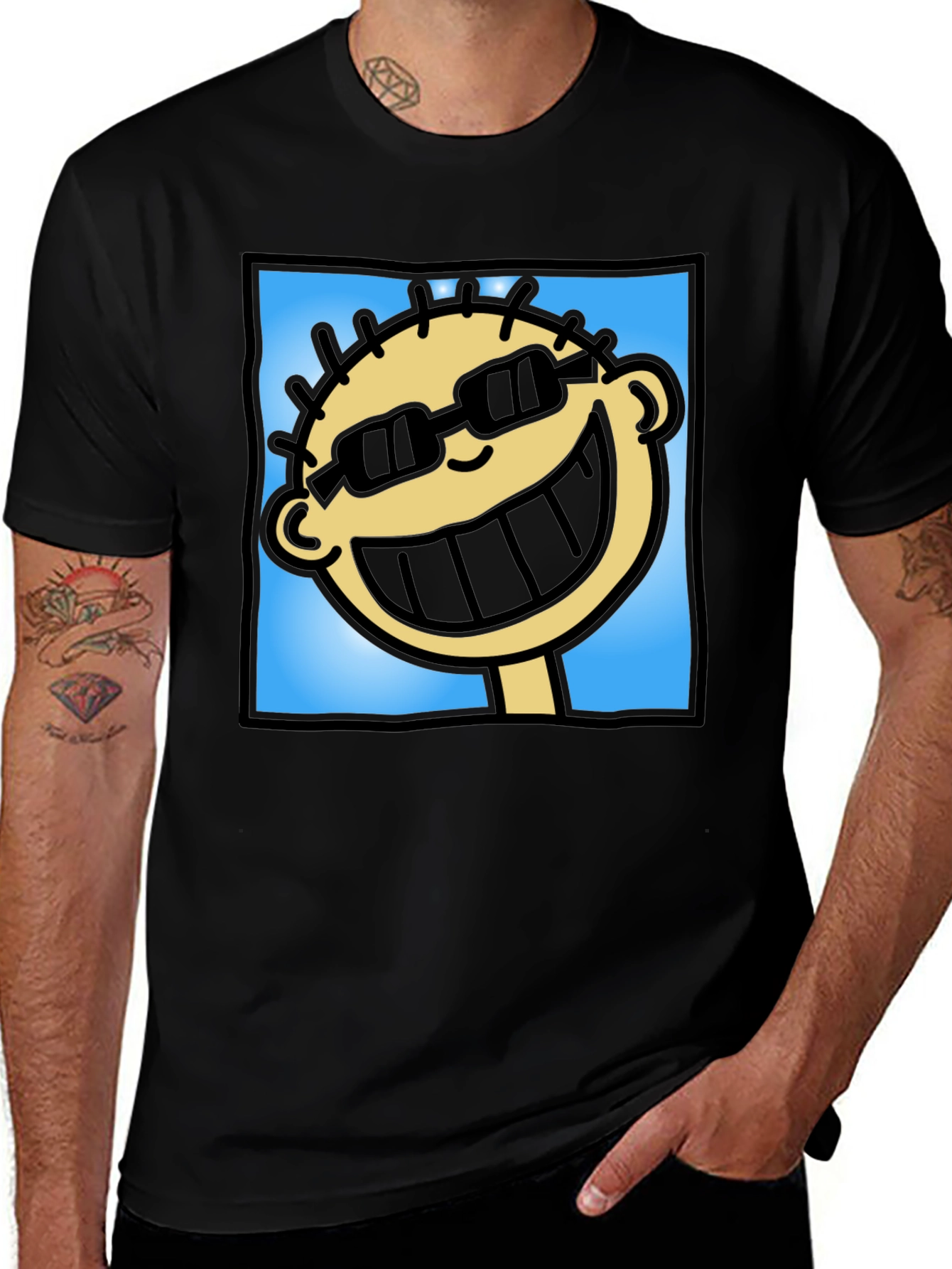 Cool Cartoon Character Graphic Tee