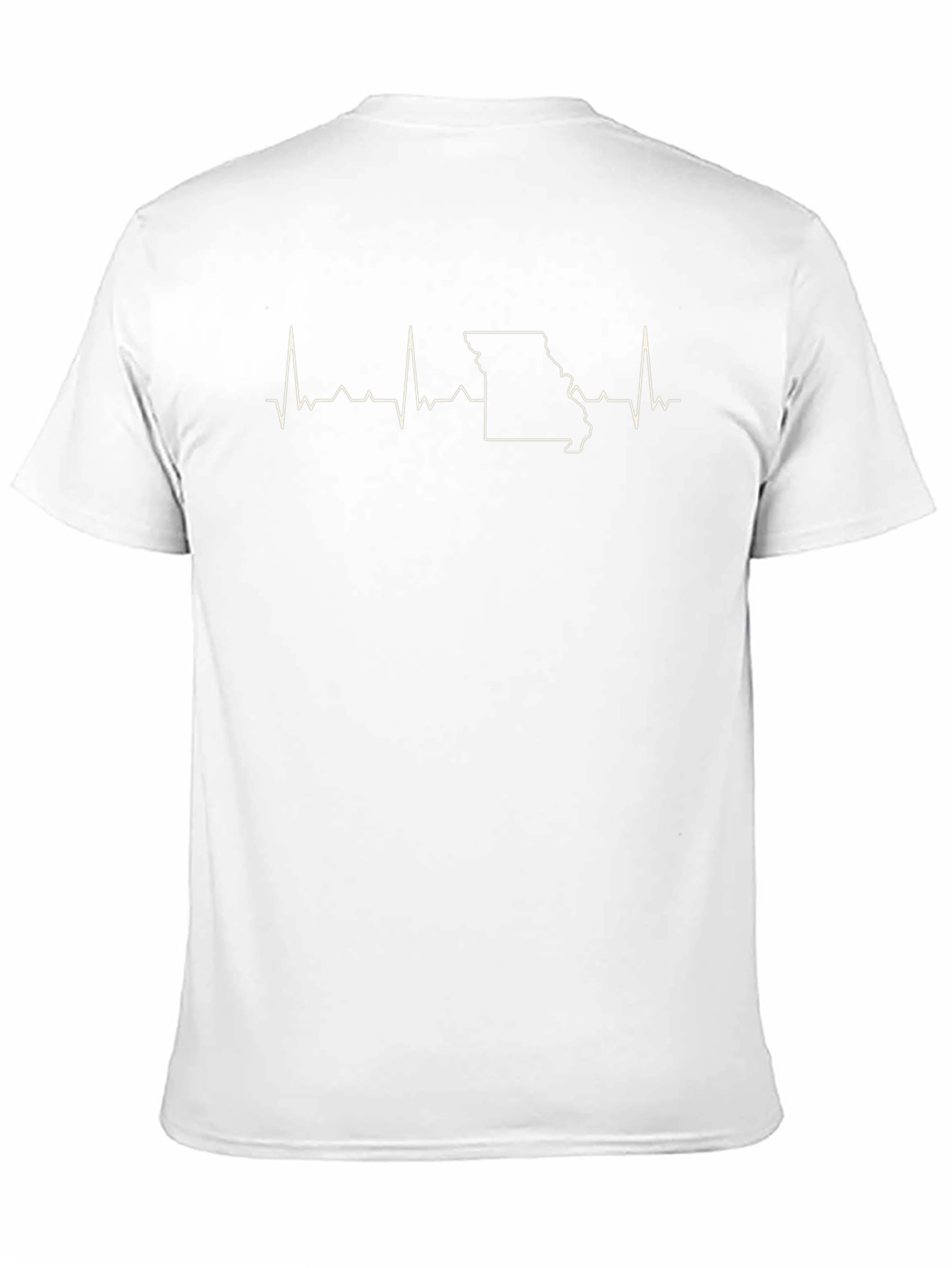Missouri State Pride Heartbeat Graphic Tee - Black Cotton
