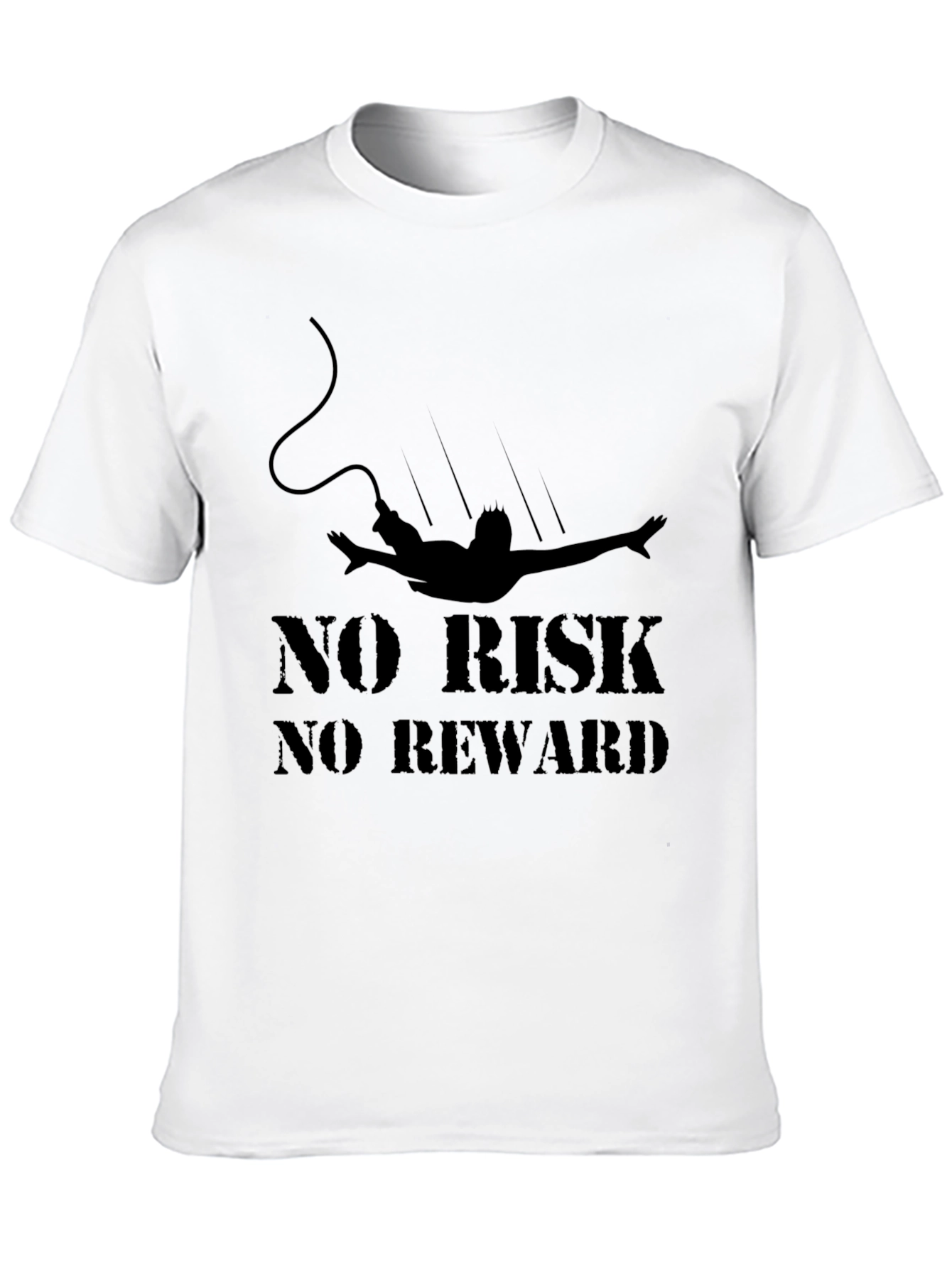 No Risk No Reward Black Graphic Tee