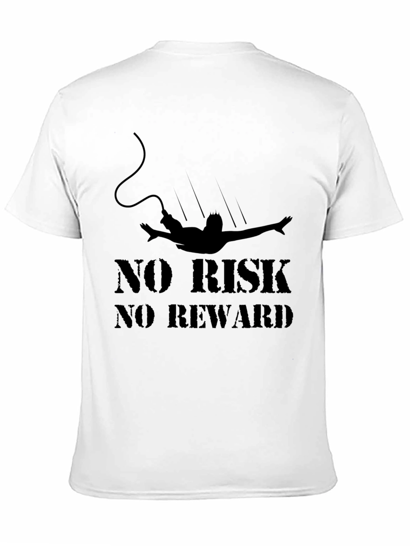 No Risk No Reward Black Graphic Tee