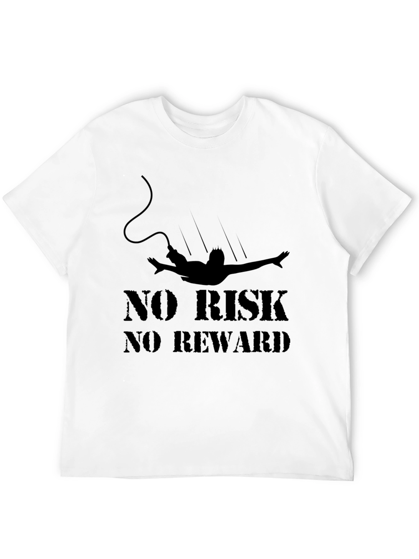 No Risk No Reward Black Graphic Tee