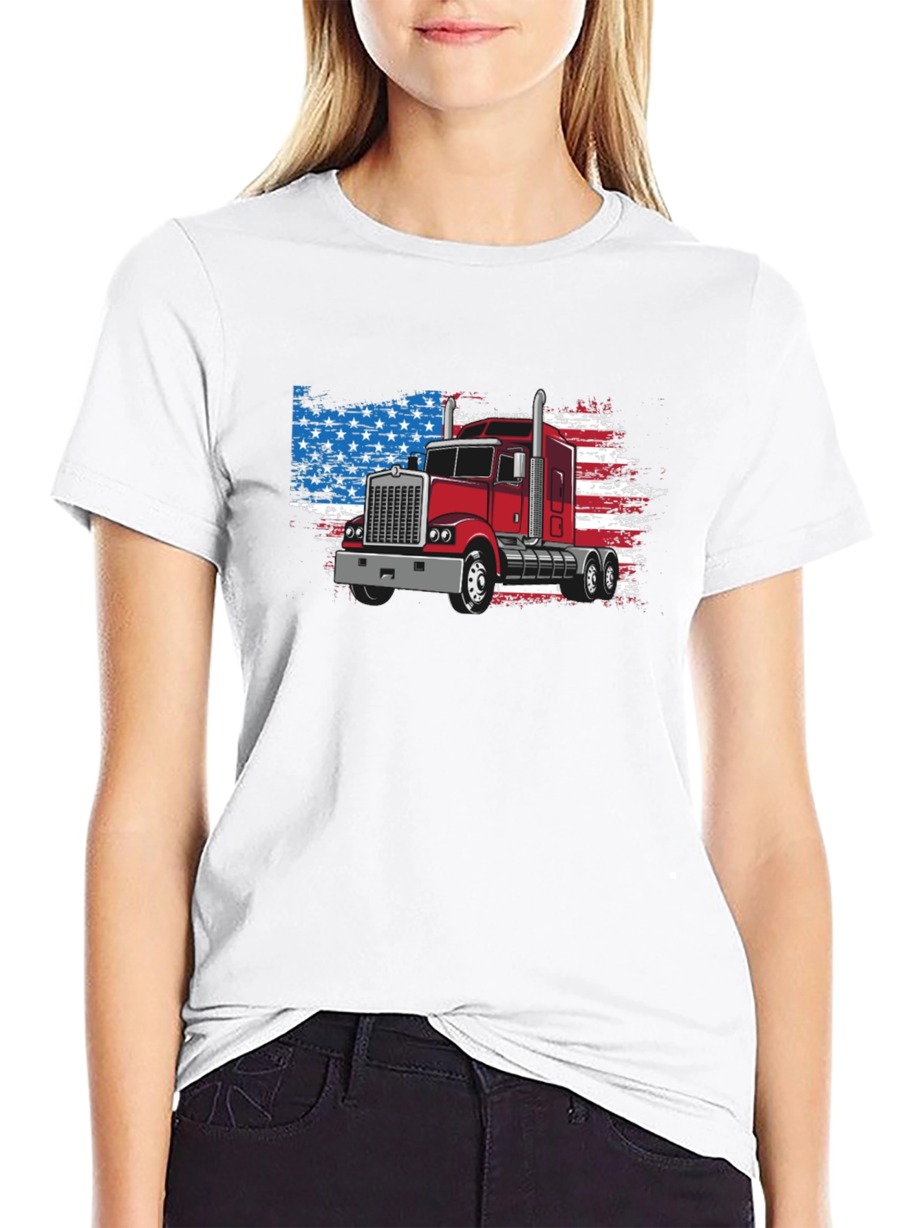 American Trucker Graphic T-Shirt
