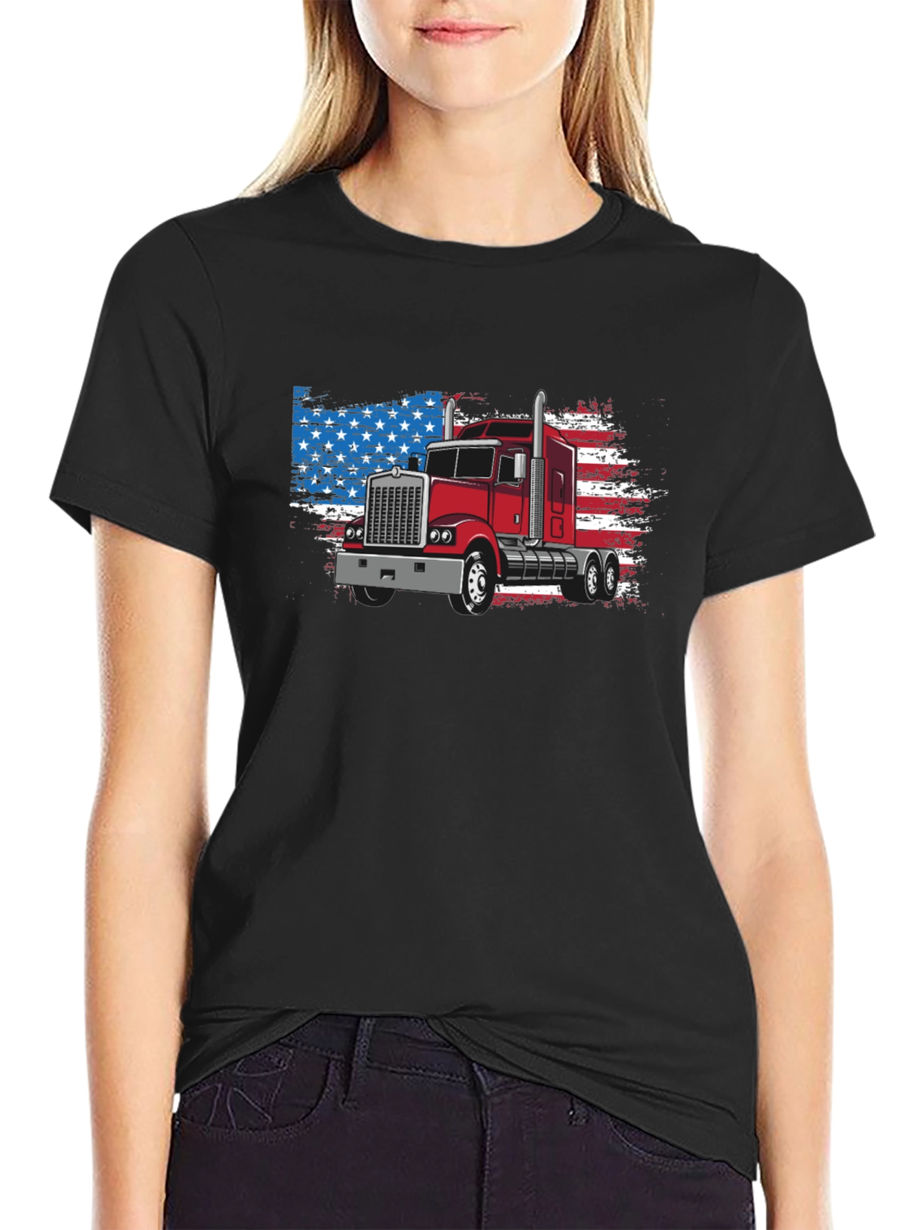 American Trucker Graphic T-Shirt
