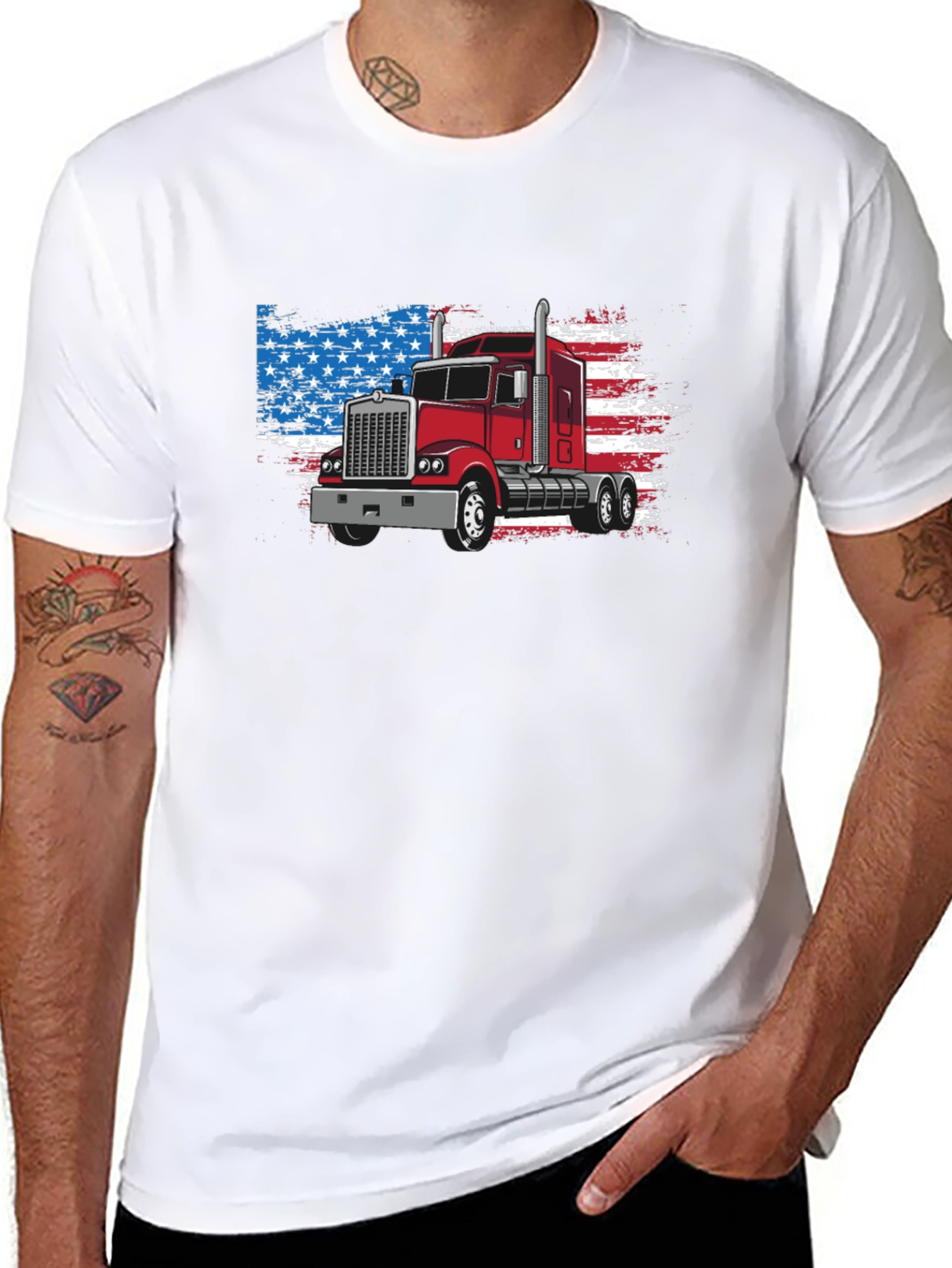 American Trucker Graphic T-Shirt