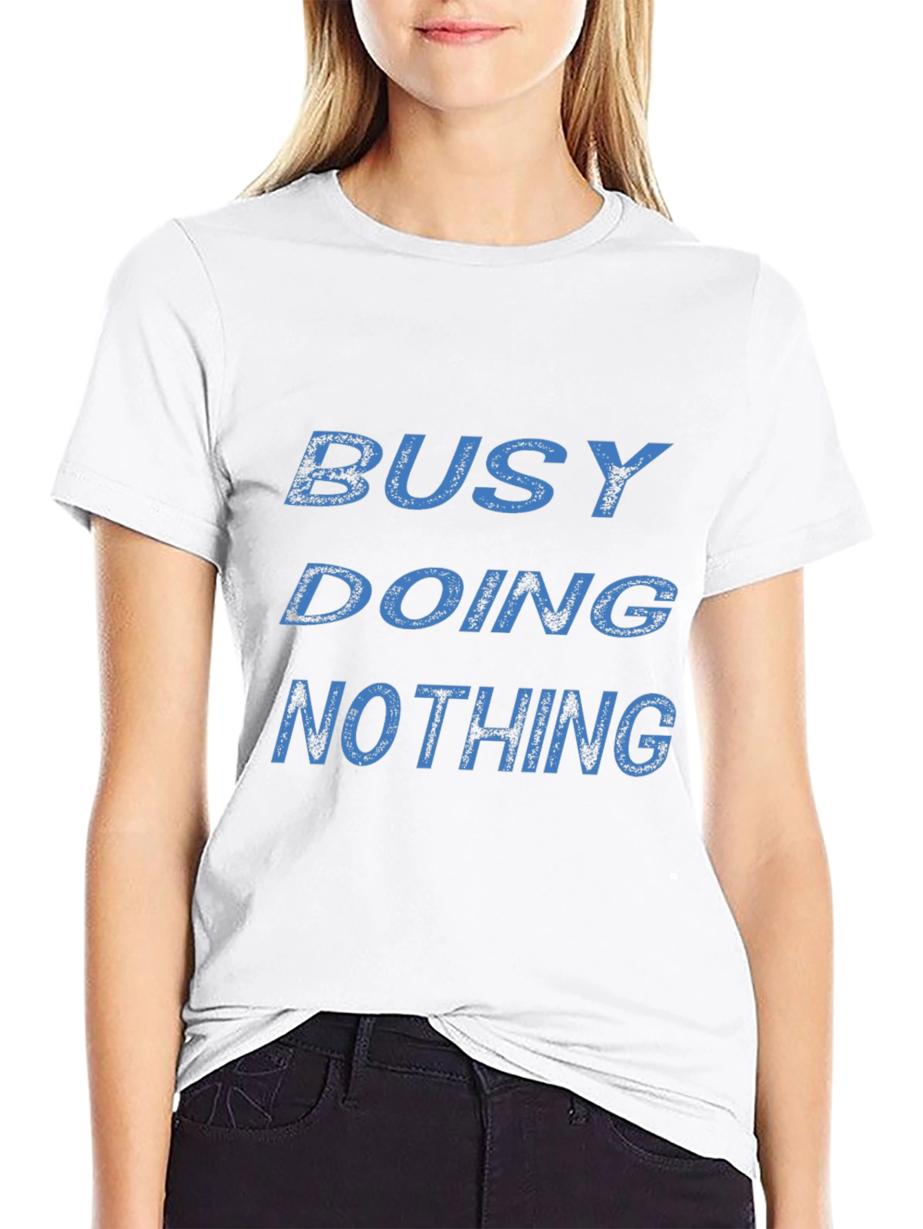 Busy Doing Nothing Graphic T-Shirt