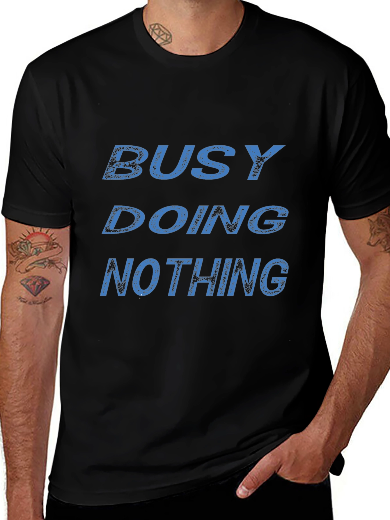 Busy Doing Nothing Graphic T-Shirt