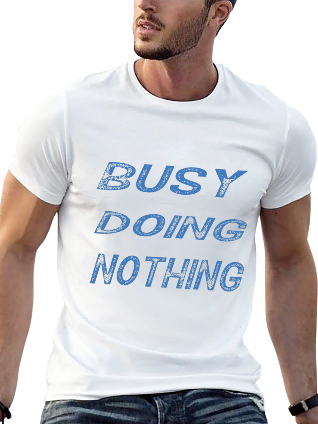 Busy Doing Nothing Graphic T-Shirt