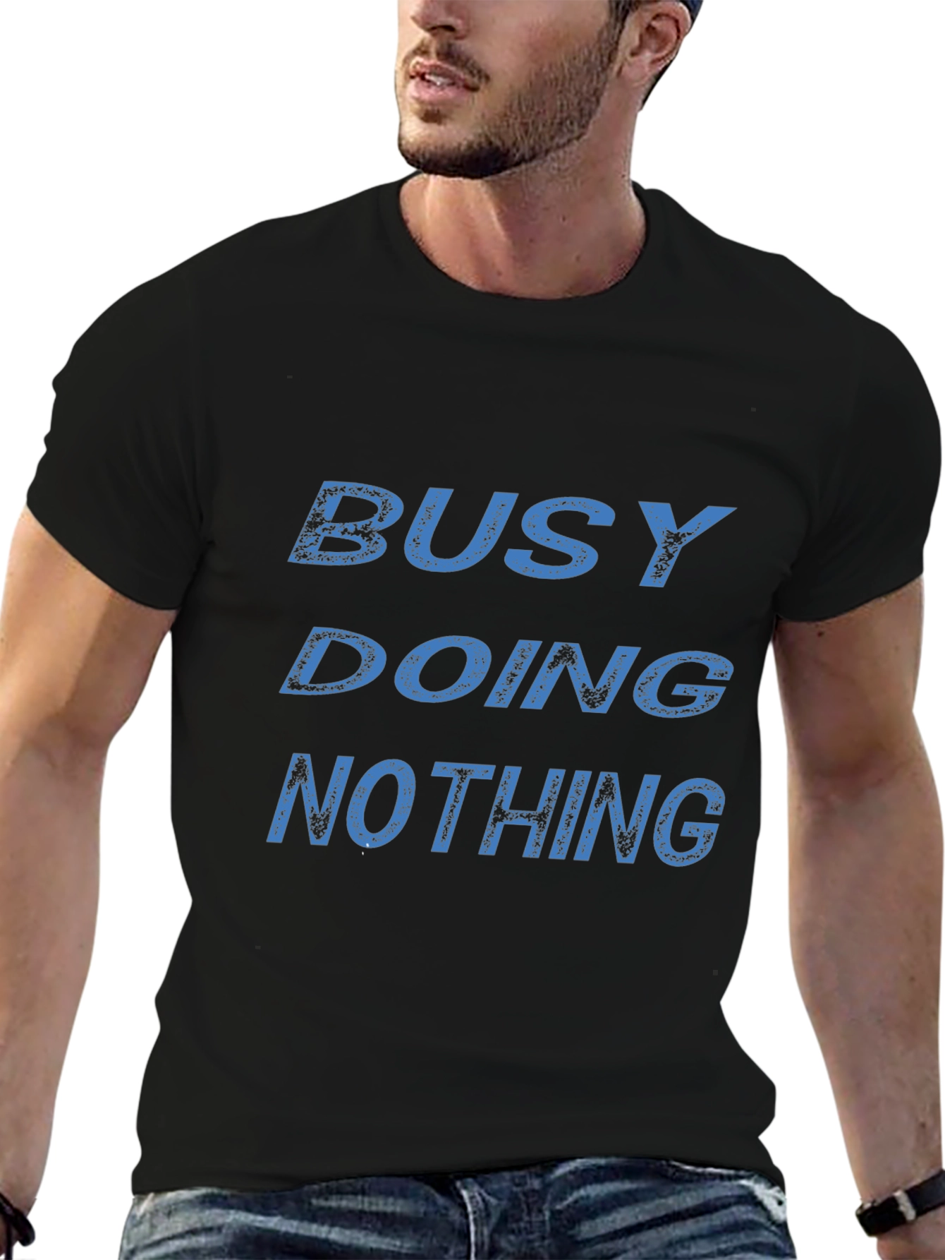 Busy Doing Nothing Graphic T-Shirt