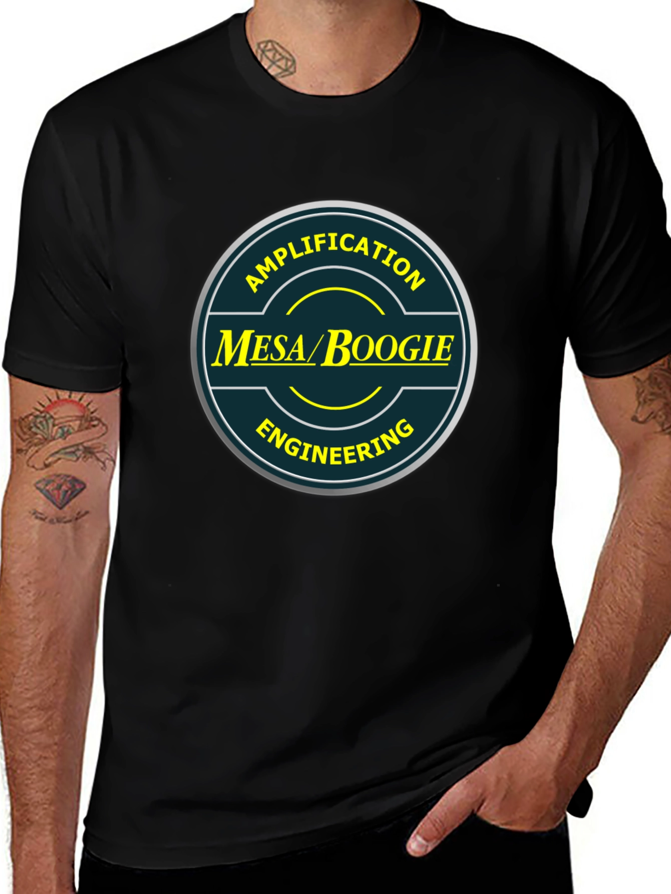 Mesa Boogie Amplification T-Shirt Black Cotton
