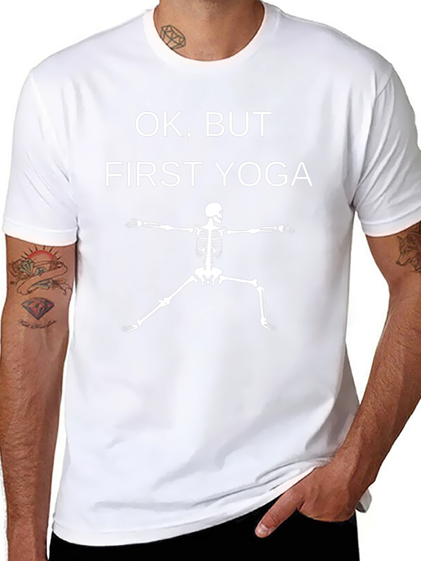 Yoga Skeleton Graphic Tee