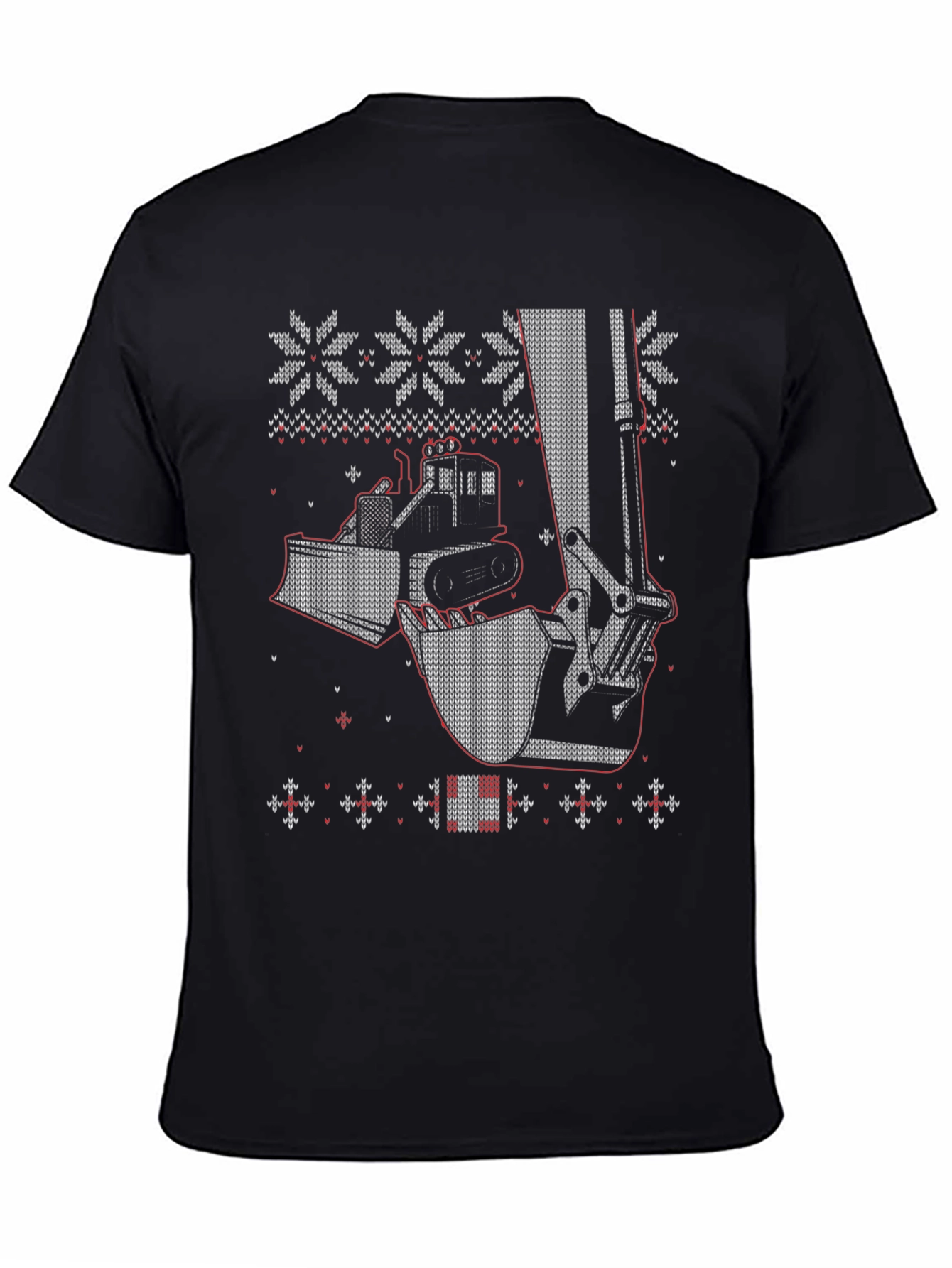 Construction Vehicle Ugly Christmas Sweater T-Shirt