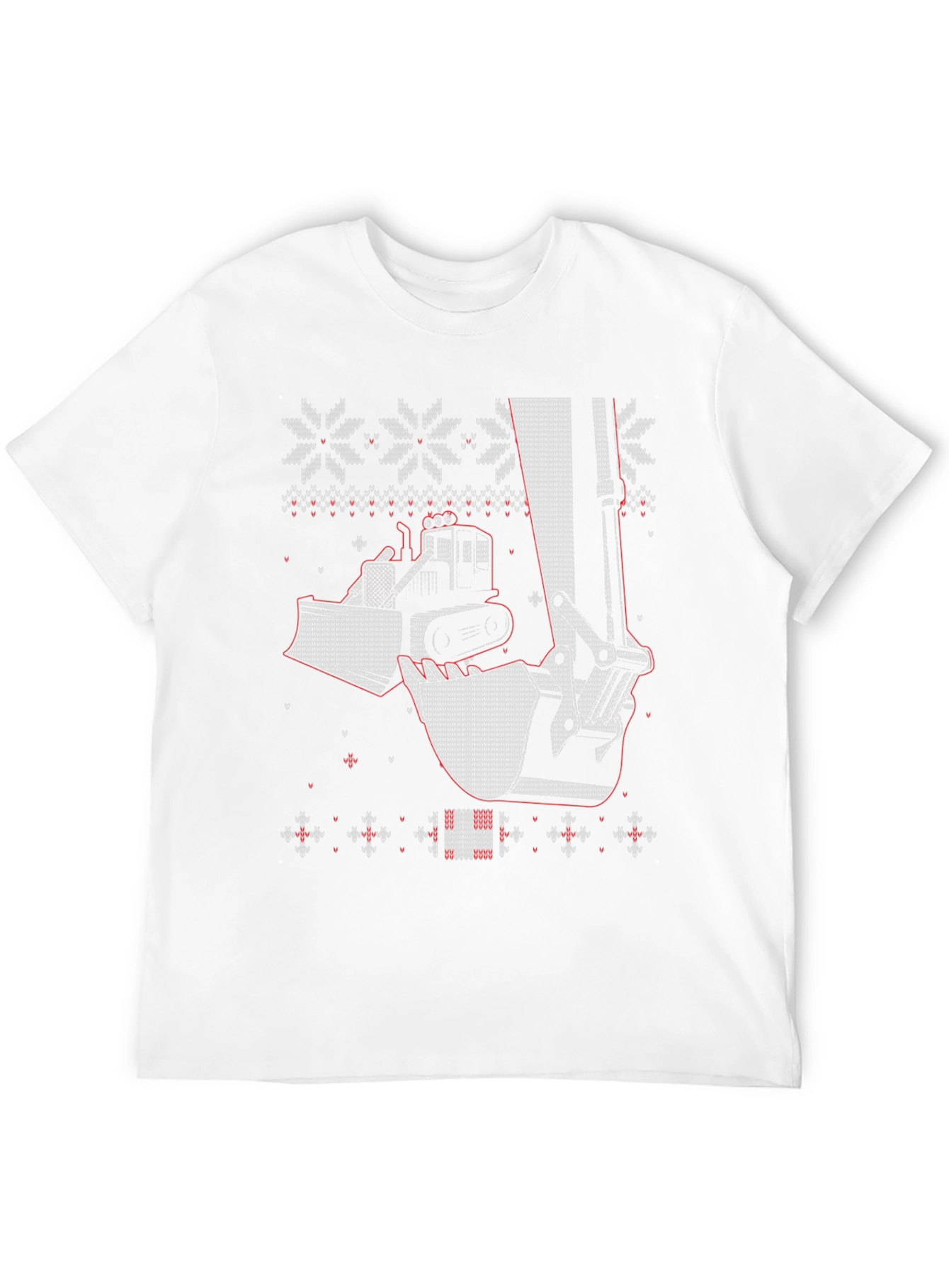 Construction Vehicle Ugly Christmas Sweater T-Shirt